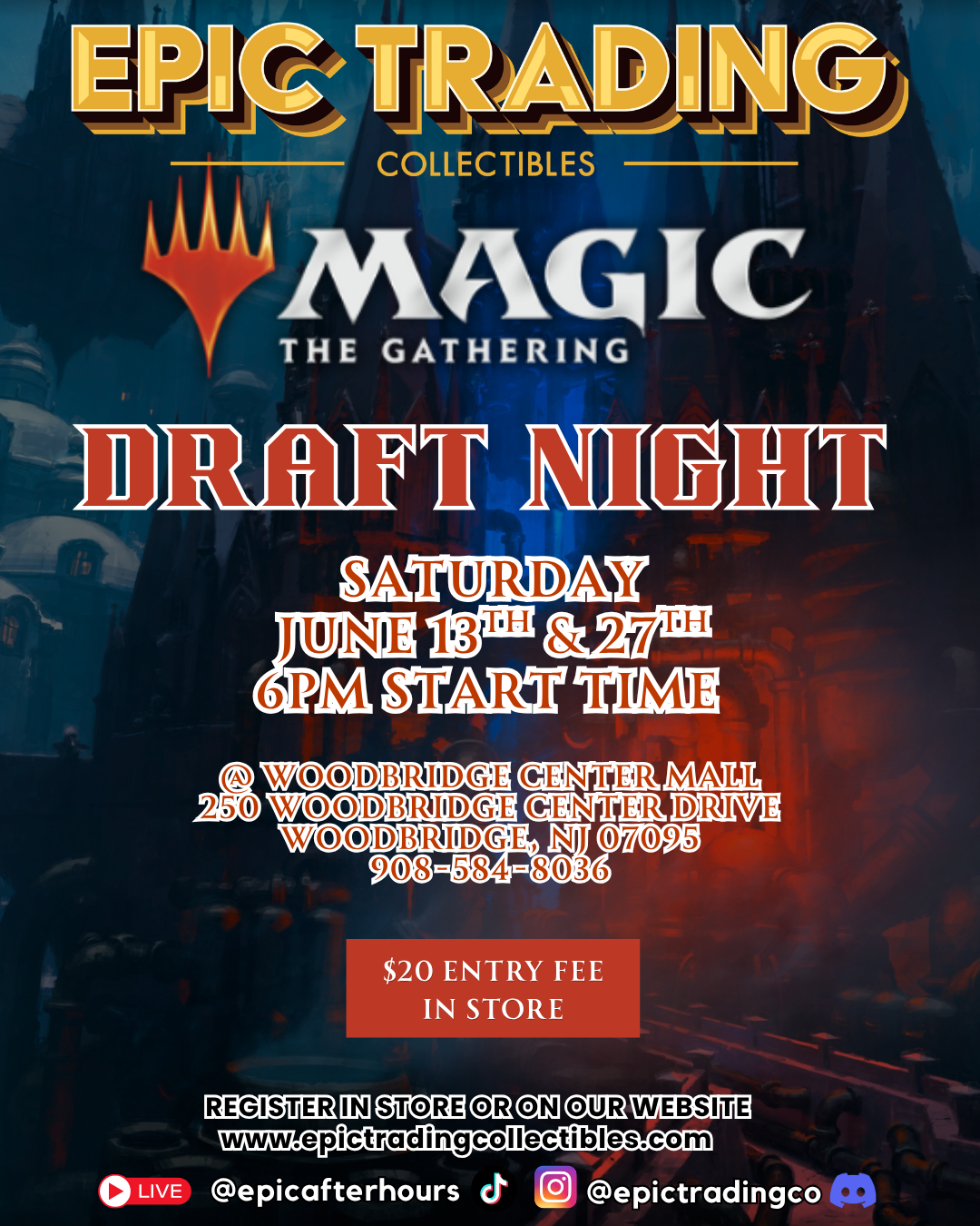 EPIC Magic the Gathering TCG - Draft Night - Woodbridge