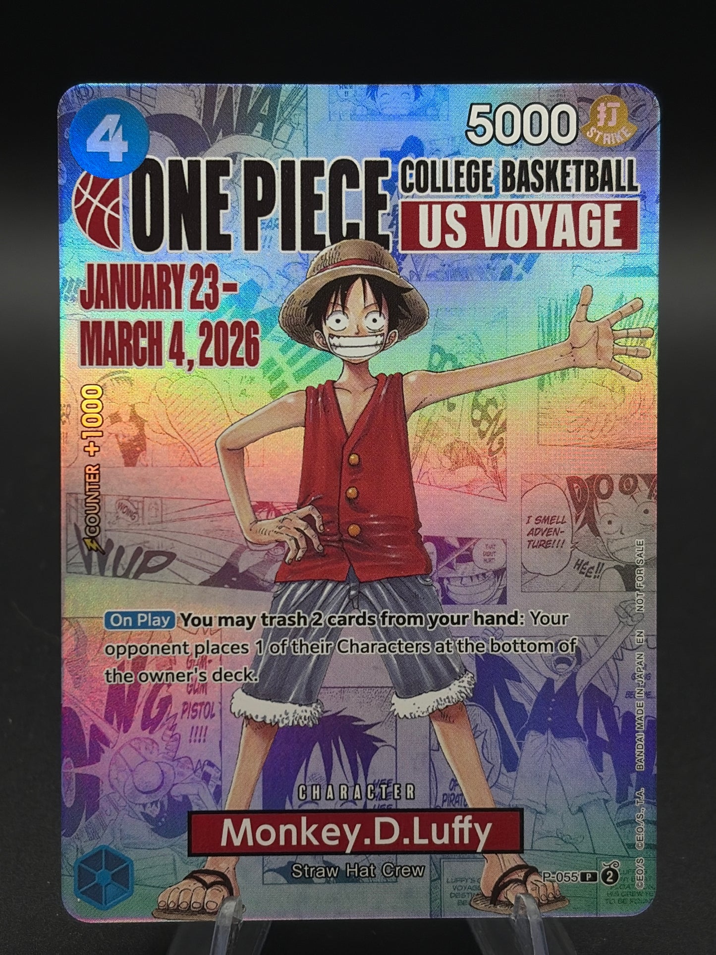 One Piece TCG: Monkey.D.Luffy - P-055 - One Piece Promotion Card