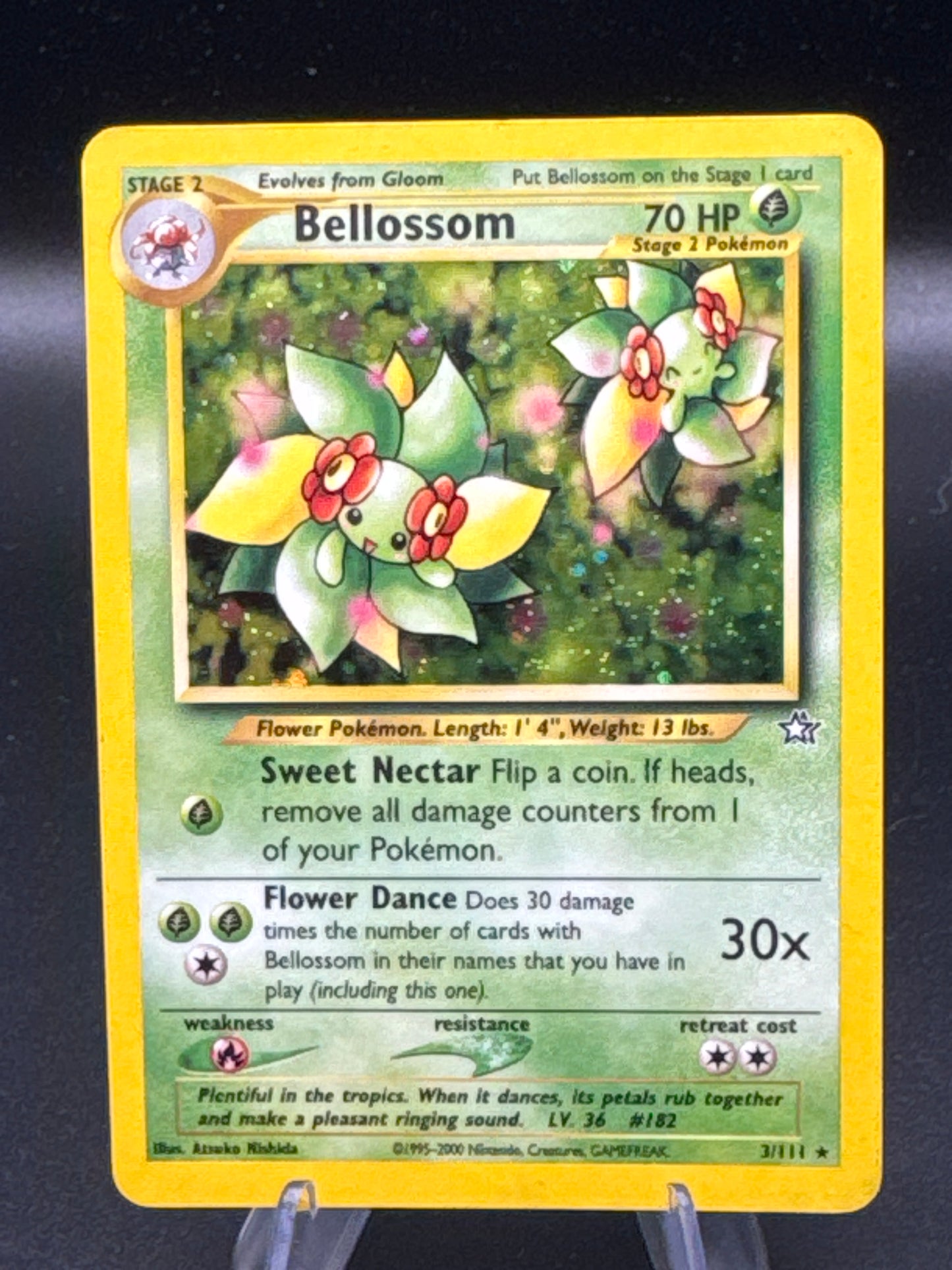 Pokémon TCG: 2000 Bellossom - 3/111 - Neo Genesis Holo