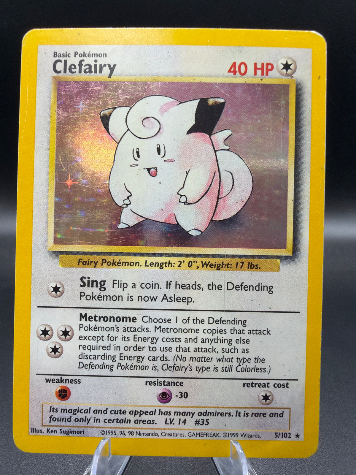 Pokémon TCG: 1999 Clefairy - 5/102 - Base Set Holo