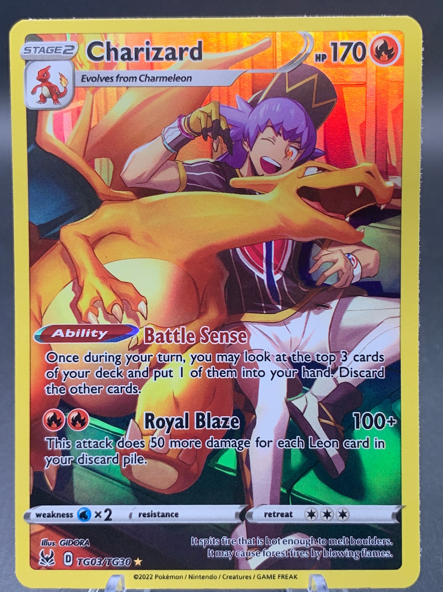 Pokémon TCG: 2022 Charizard - TG03/TG30 - SWSH: Lost Origin Trainer Gallery