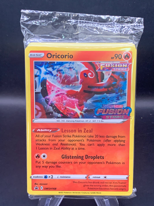 Pokémon TCG: 2021 Oricorio SWSH168 SWSH: Fusion Strike Prerelease (Sealed)