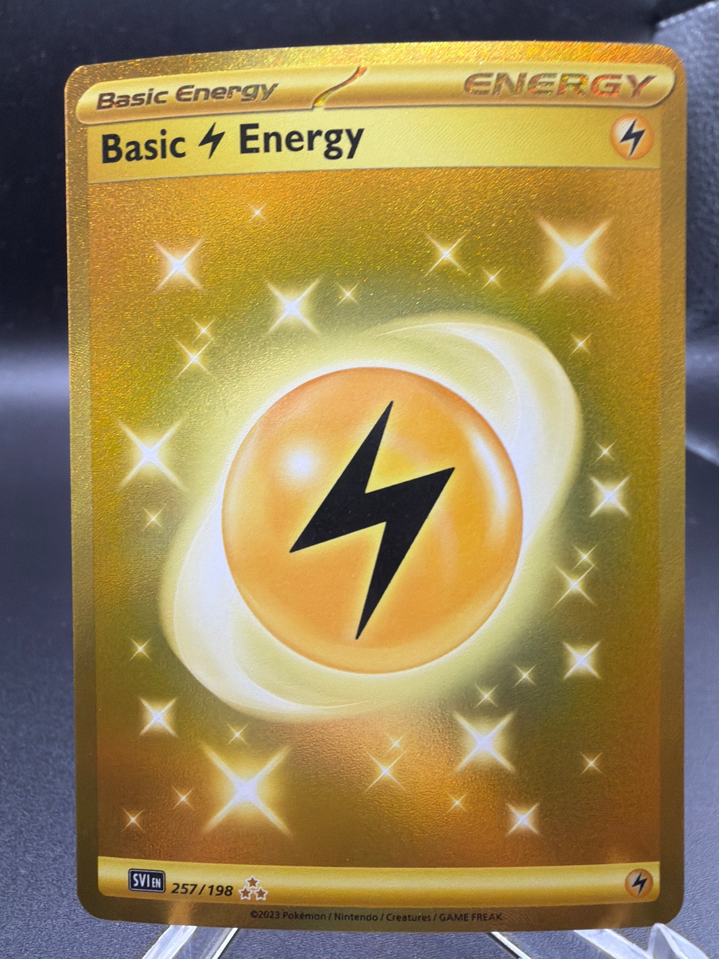 Pokémon TCG: 2023 Basic Lightning Energy 257/198 Scarlet & Violet Base Set