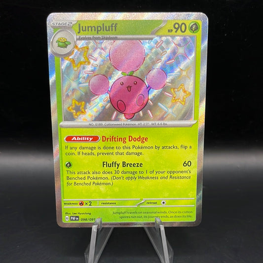 Pokémon TCG: 2024 Jumpluff 098/091 S&V Paldean Fates Baby Shiny