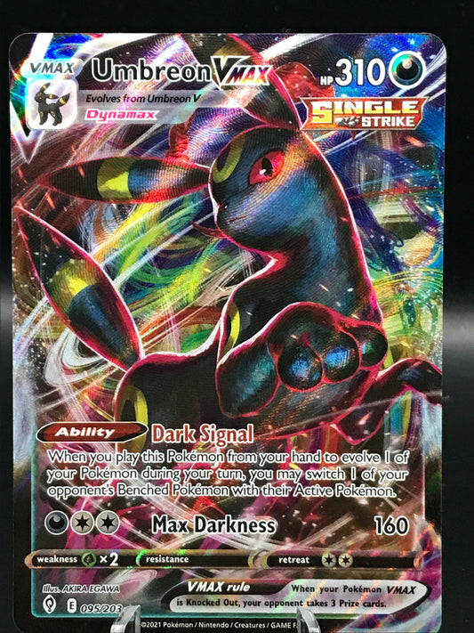Pokémon TCG: 2021 Umbreon VMAX 095/203 SW&SH Evolving Skies