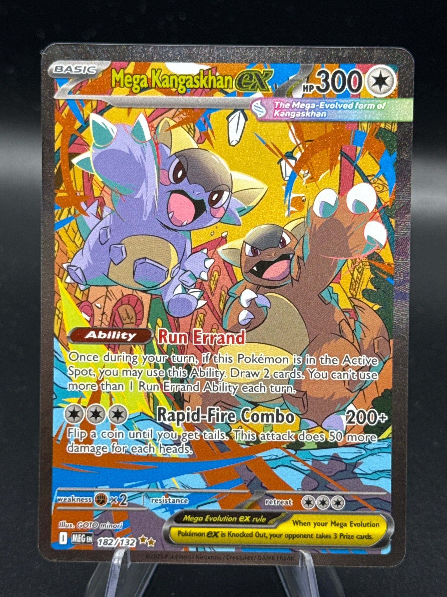 Pokémon TCG: 2025 Mega Kangaskhan ex - 182/132 - MEG: Mega Evolution