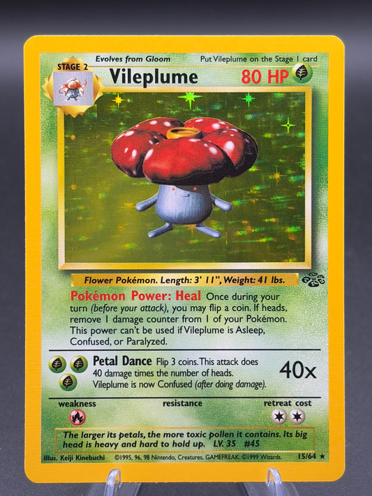 Pokémon TCG: 1999 - Vileplume 15/64 - Jungle - Unlimited Holo