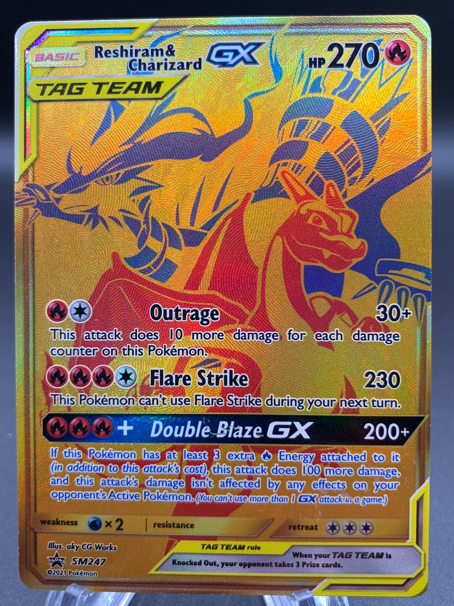 Pokémon TCG: 2021 Reshiram & Charizard GX - SM247 - Tag Team Promo