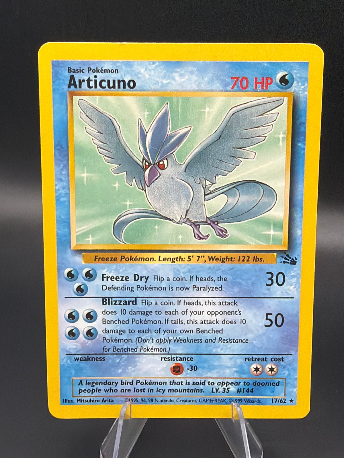 Pokémon TCG: 1999 - Articuno - 17/62 - Fossil