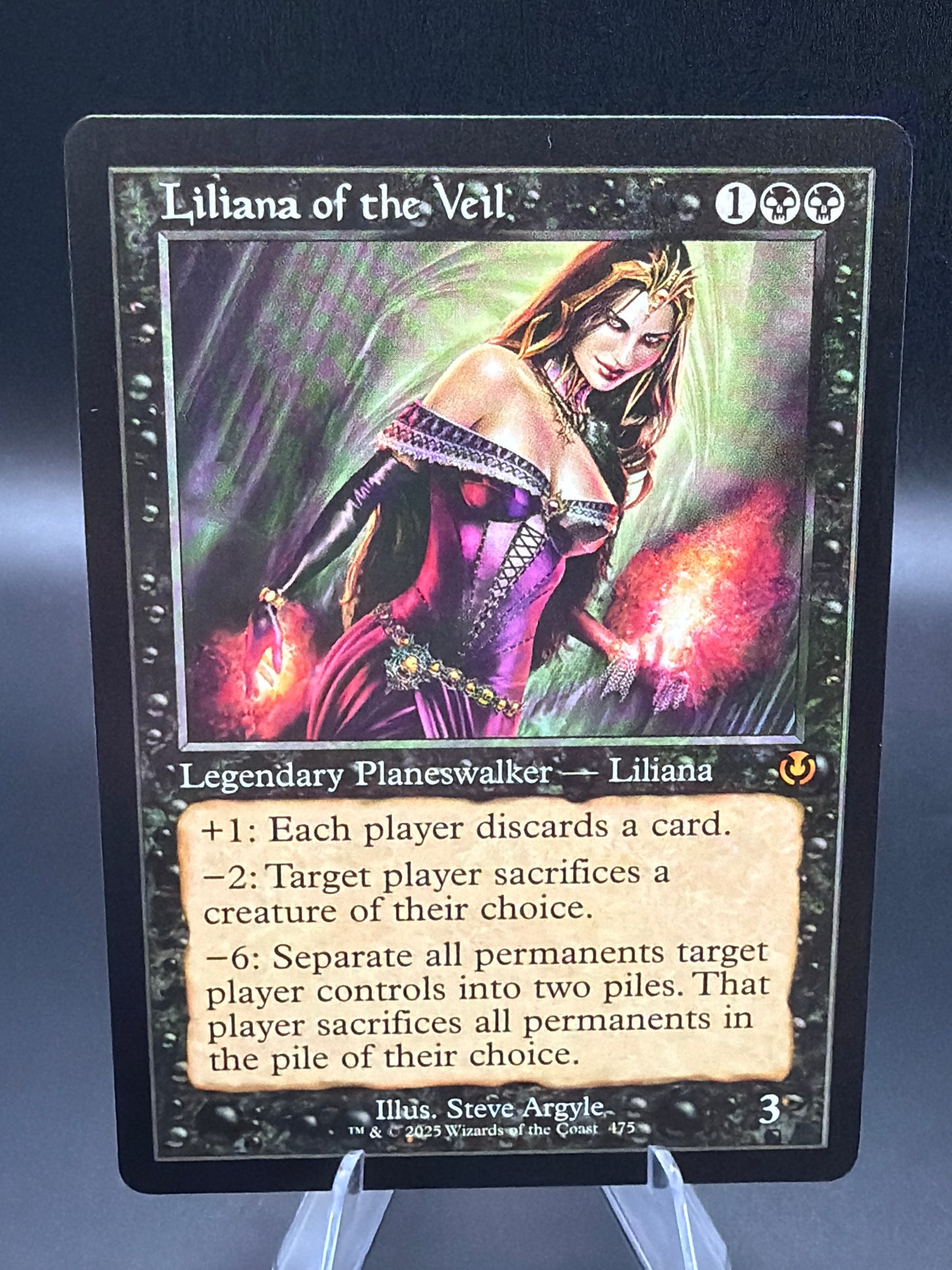 MTG TCG: 2025 Liliana of the Veil (Retro Frame) 475 - Innistrad Remastered (INR)