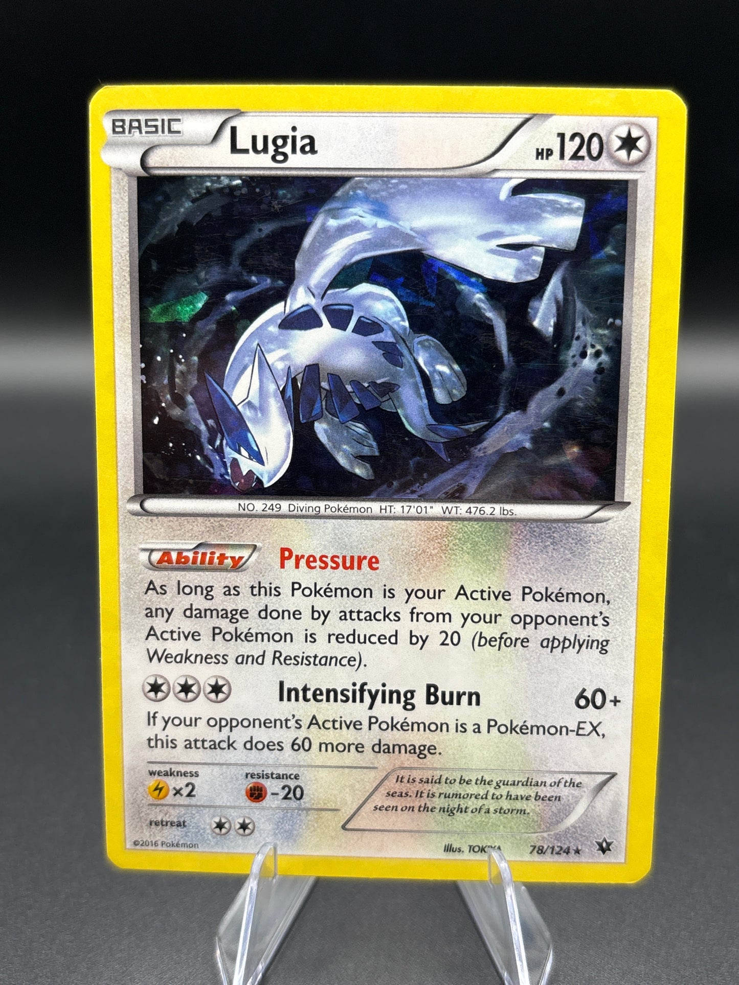 Pokémon TCG: 2016 Lugia 78/124 - XY - Fates Collide Cracked Ice