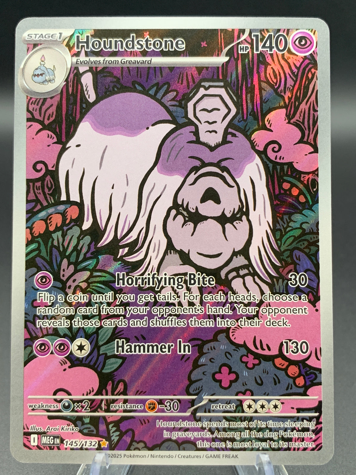 Pokémon TCG: 2025 Houndstone - 145/132 - ME01: Mega Evolution
