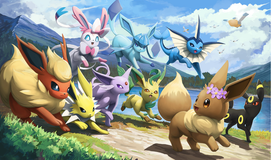 Eeveelutions Pokemon Playmat
