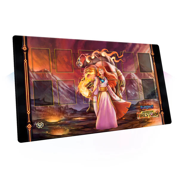 Elestrals: Firestorm - Majursa Champion of Hestia - Playmat