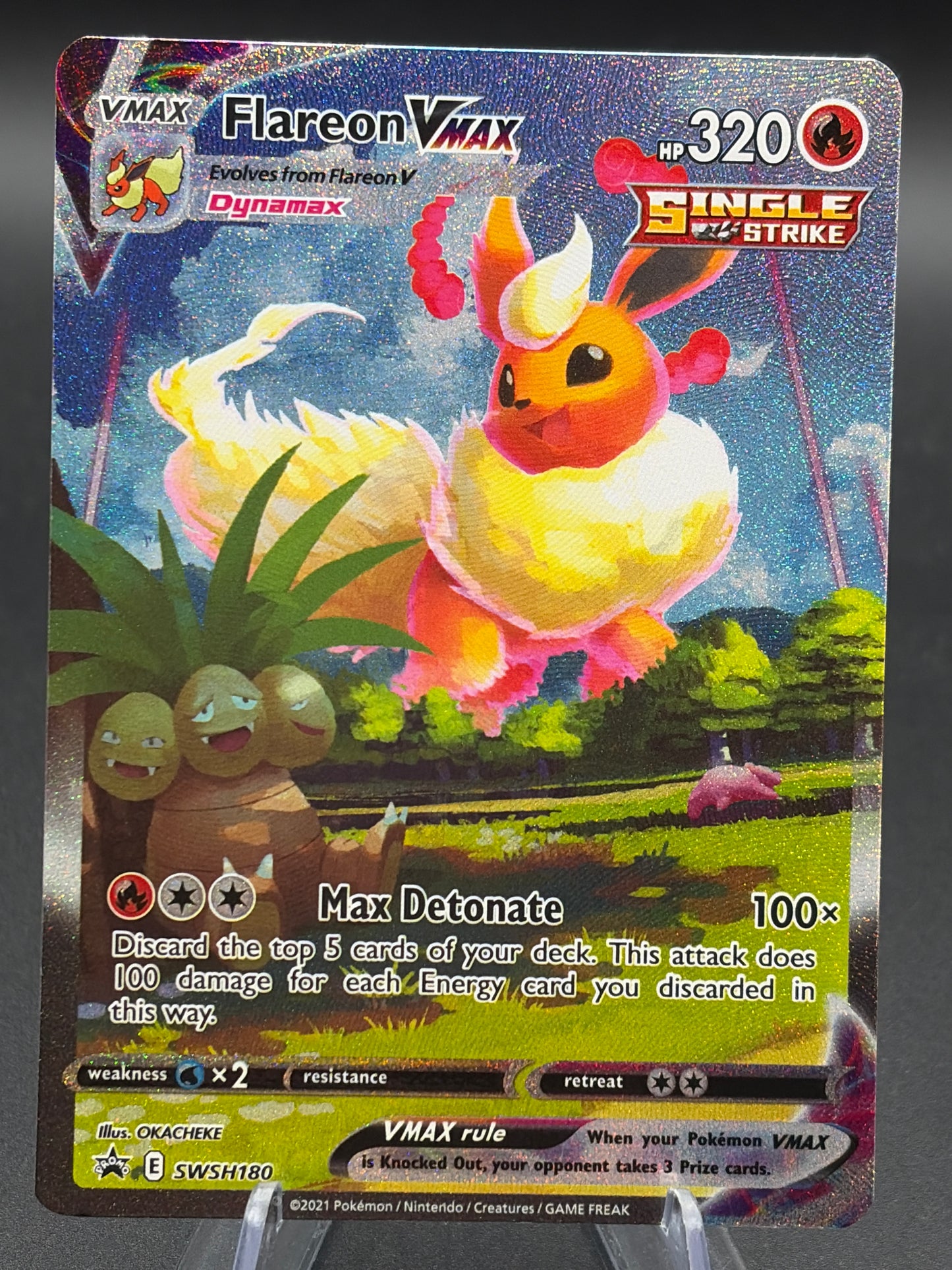Pokémon TCG: 2021 Flareon Vmax SWSH180 SWSH: Promo