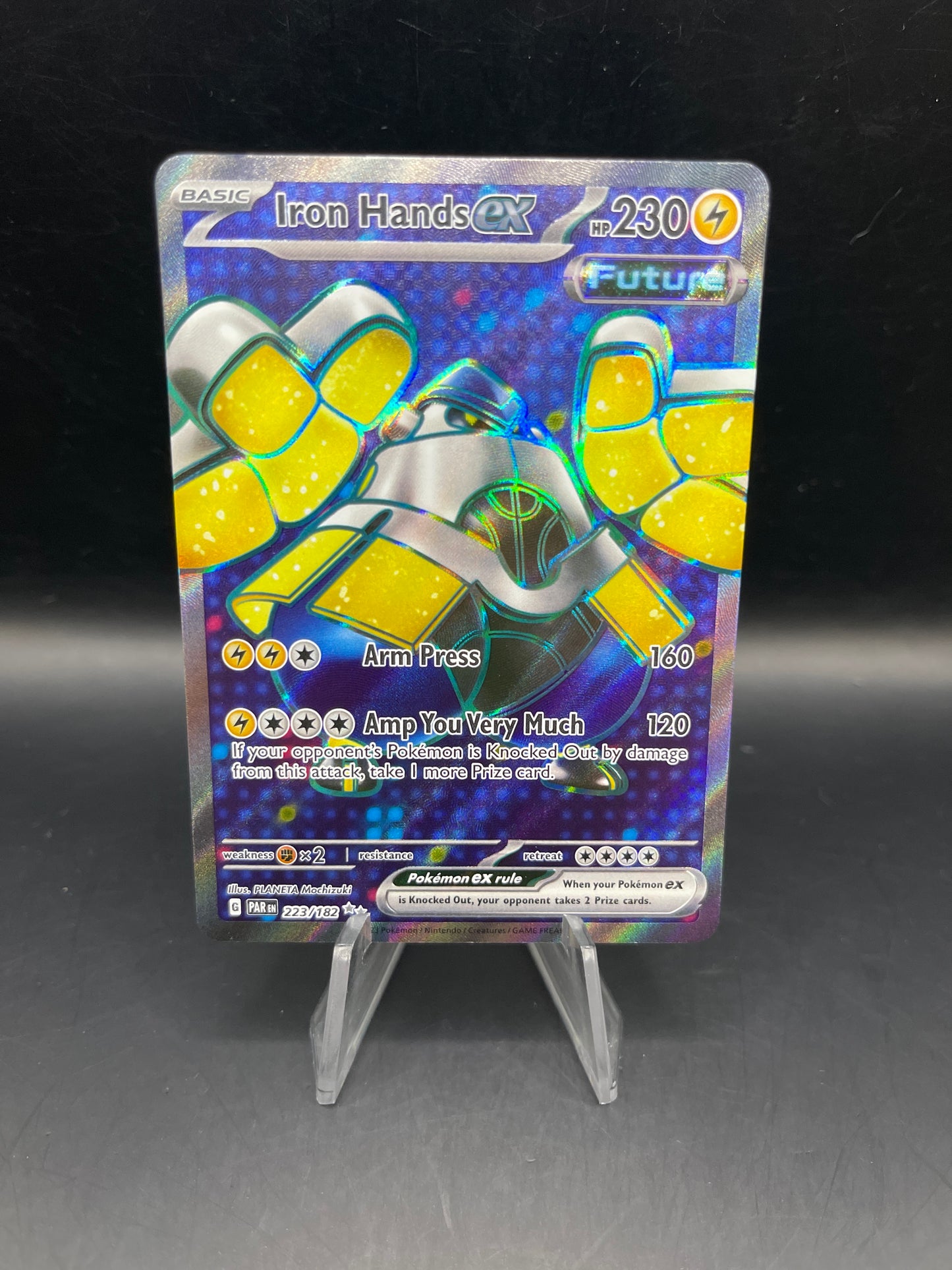 Pokémon TCG: 2023 Iron Hands ex 223/182 Paradox Rift Full Art
