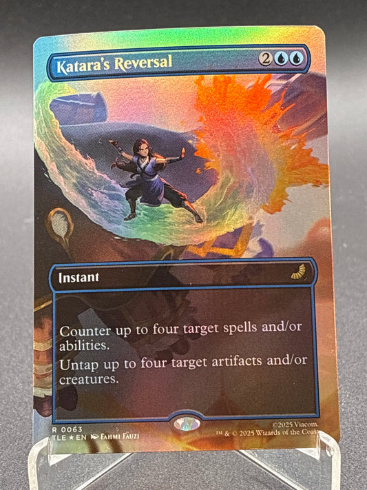 MTG TCG: Katara's Reversal (Borderless) R 0063 TLA: Avatar the Last Airbender