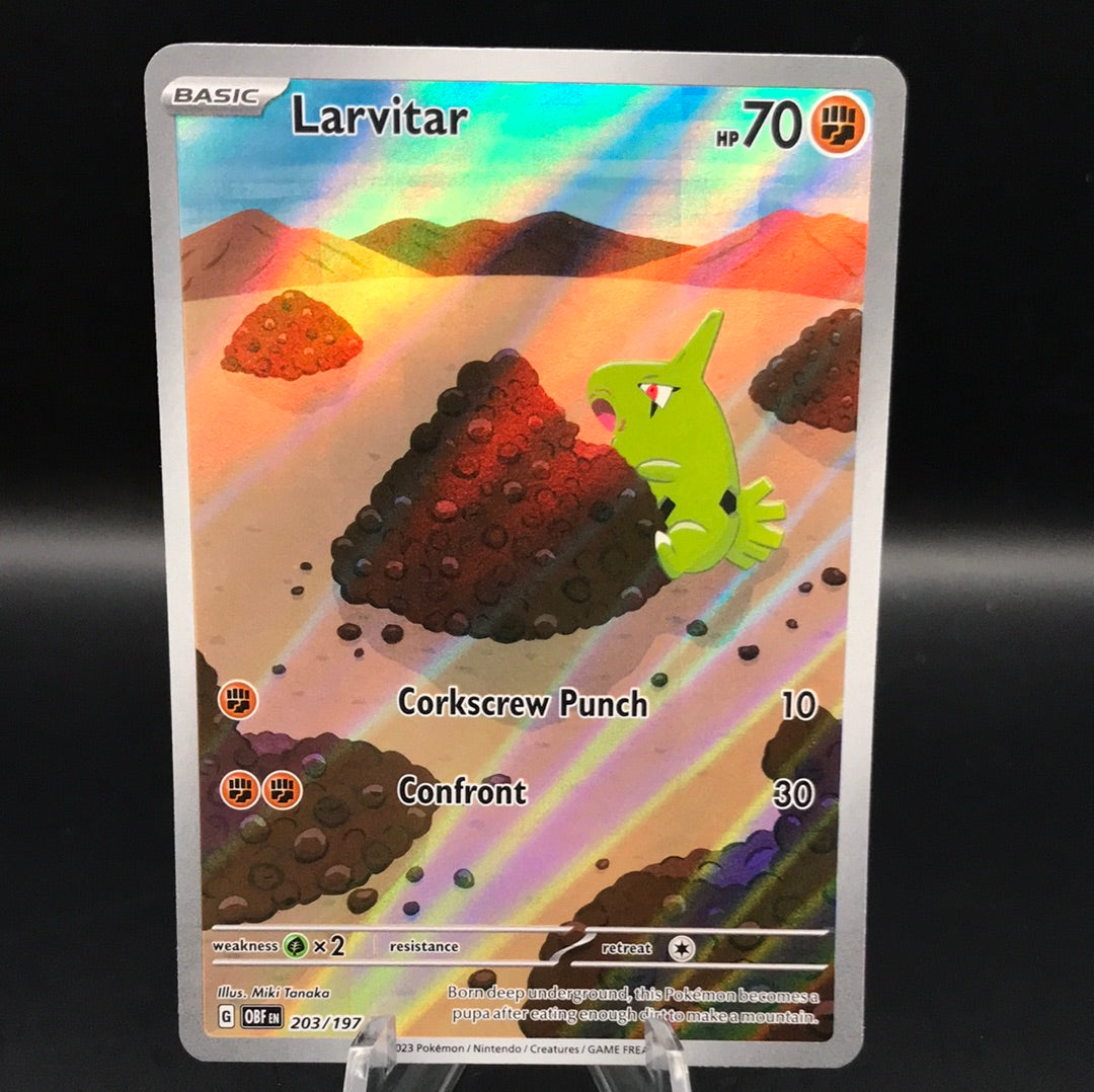 Pokémon TCG: 2023 Larvitar 203/197 S&V: Obsidian Flames