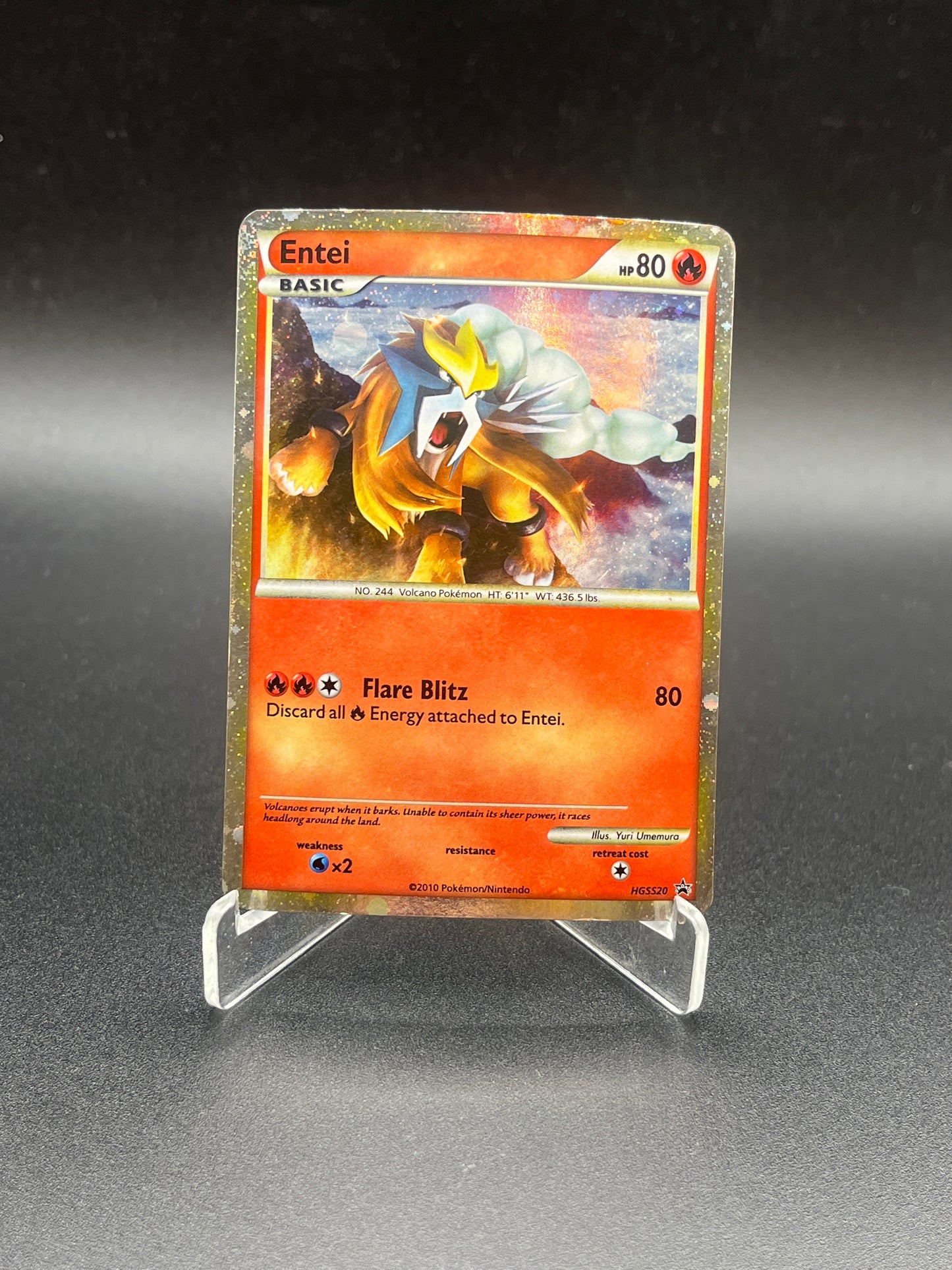 Pokémon TCG: 2010 Entei HGSS20 Heart Gold Soul Silver Promo