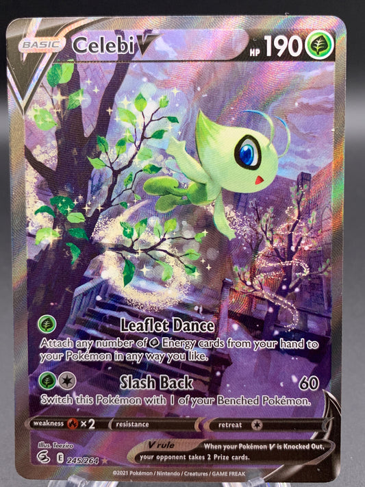 Pokémon TCG: 2021 Celebi V - 245/264 - SWSH: Fusion Strike