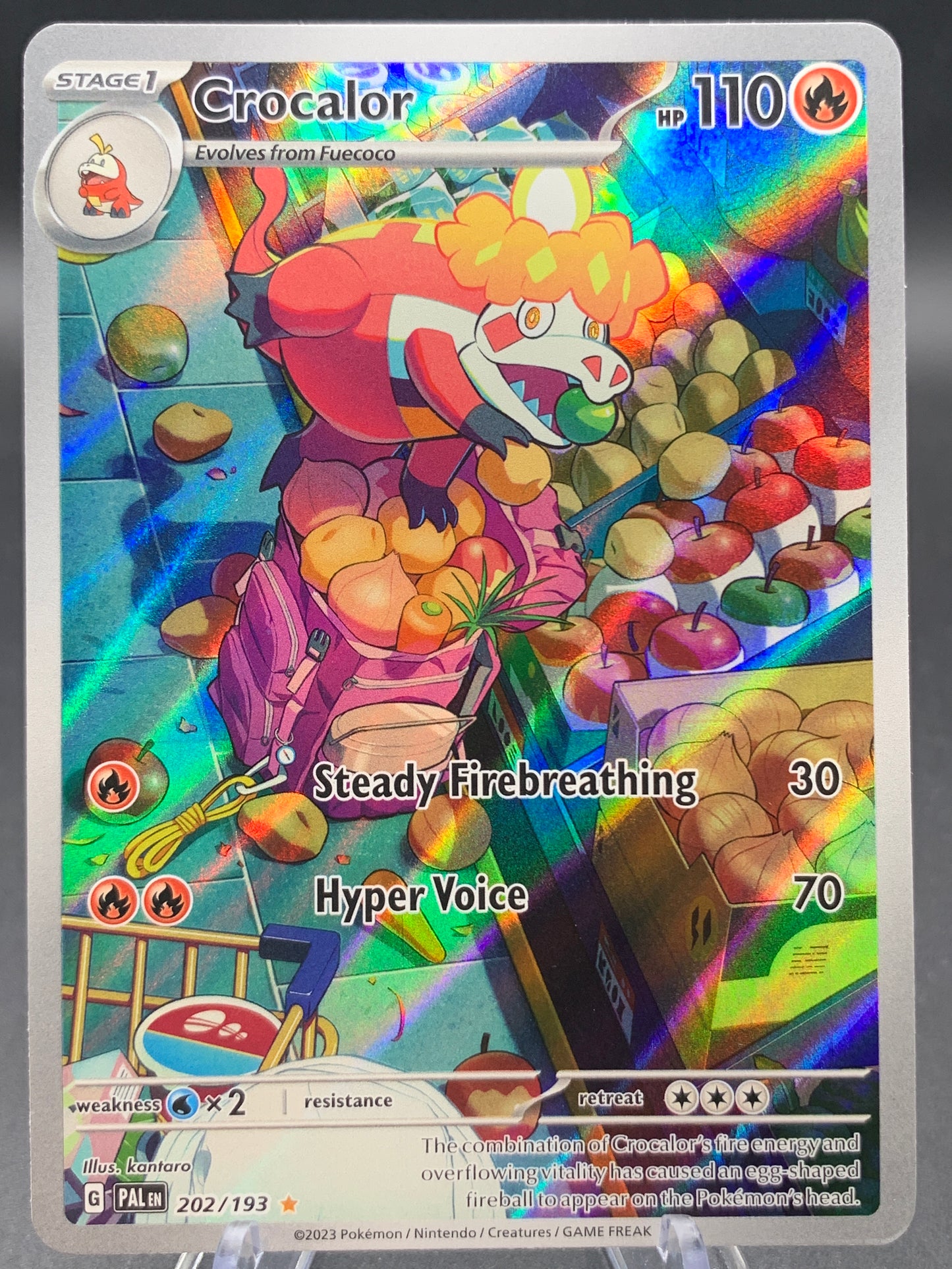 Pokémon TCG: 2023 Crocalor - 202/193 - SV: Paldea Evolved