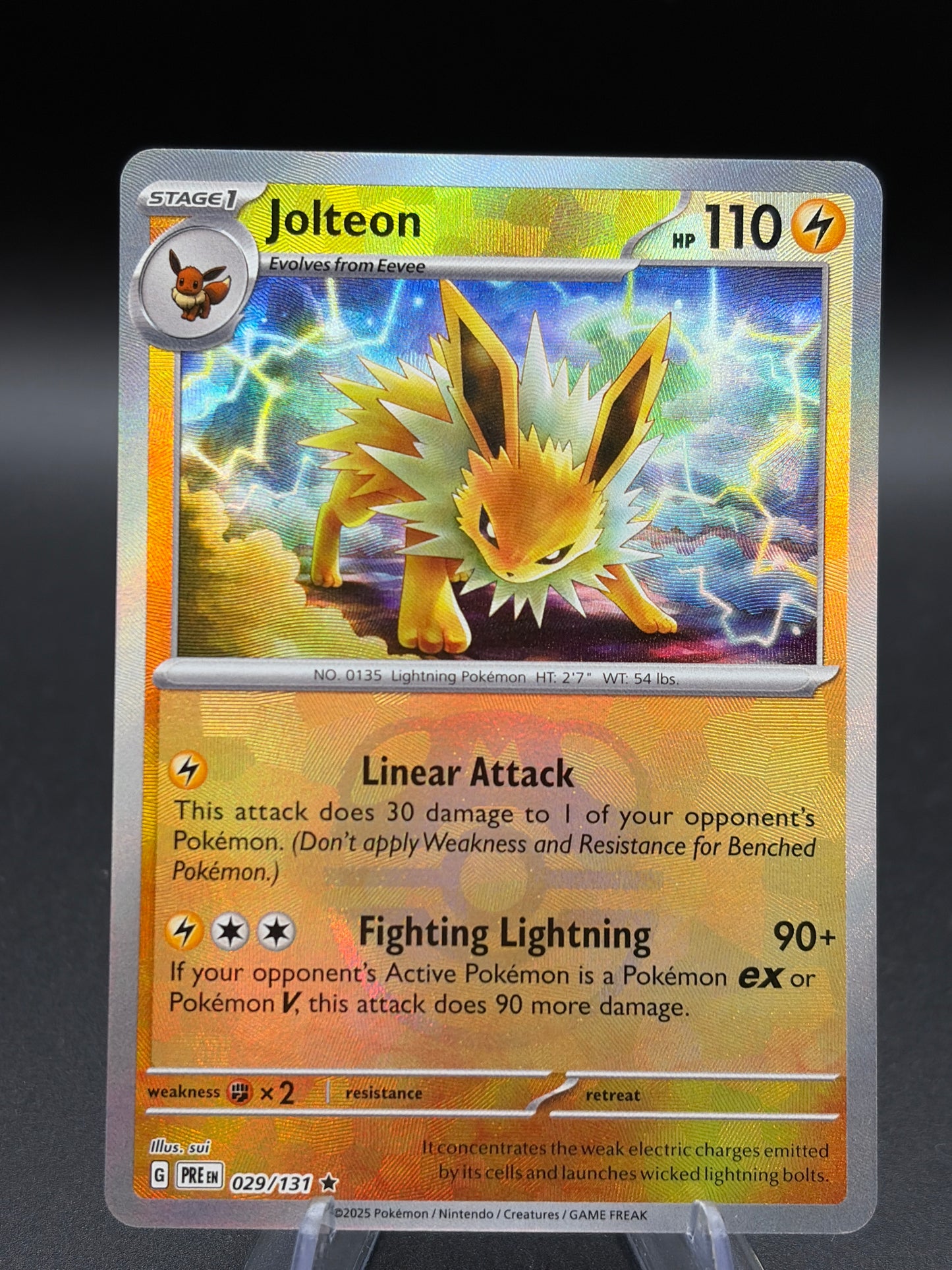 Pokémon TCG: 2025 Jolteon Master Ball 029/131 SV: Prismatic Evolutions
