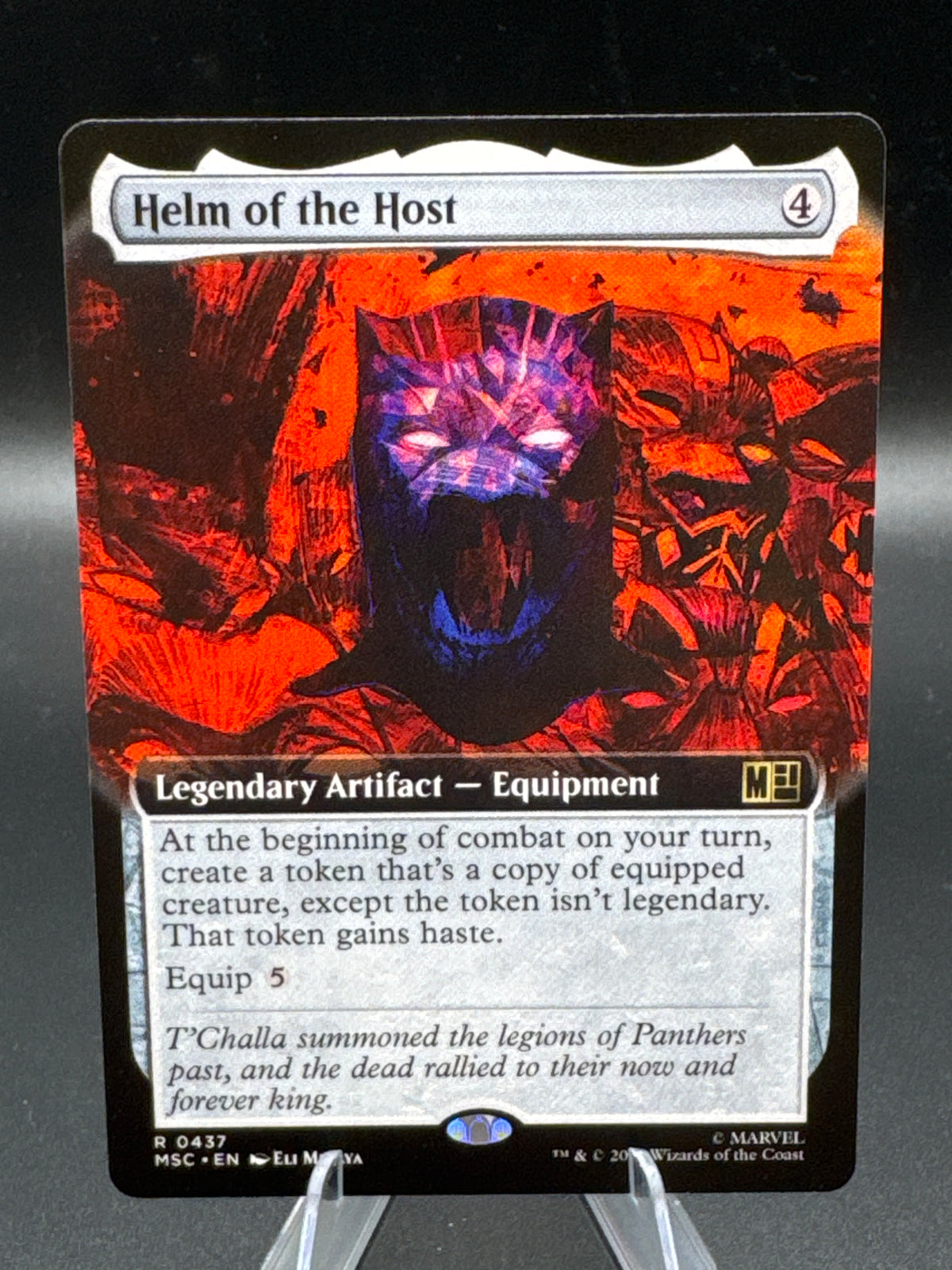 MTG TCG: 2025 Helm of the Host (Extended Art) - 0437 - Commander: Marvel Super Heroes (MSC)
