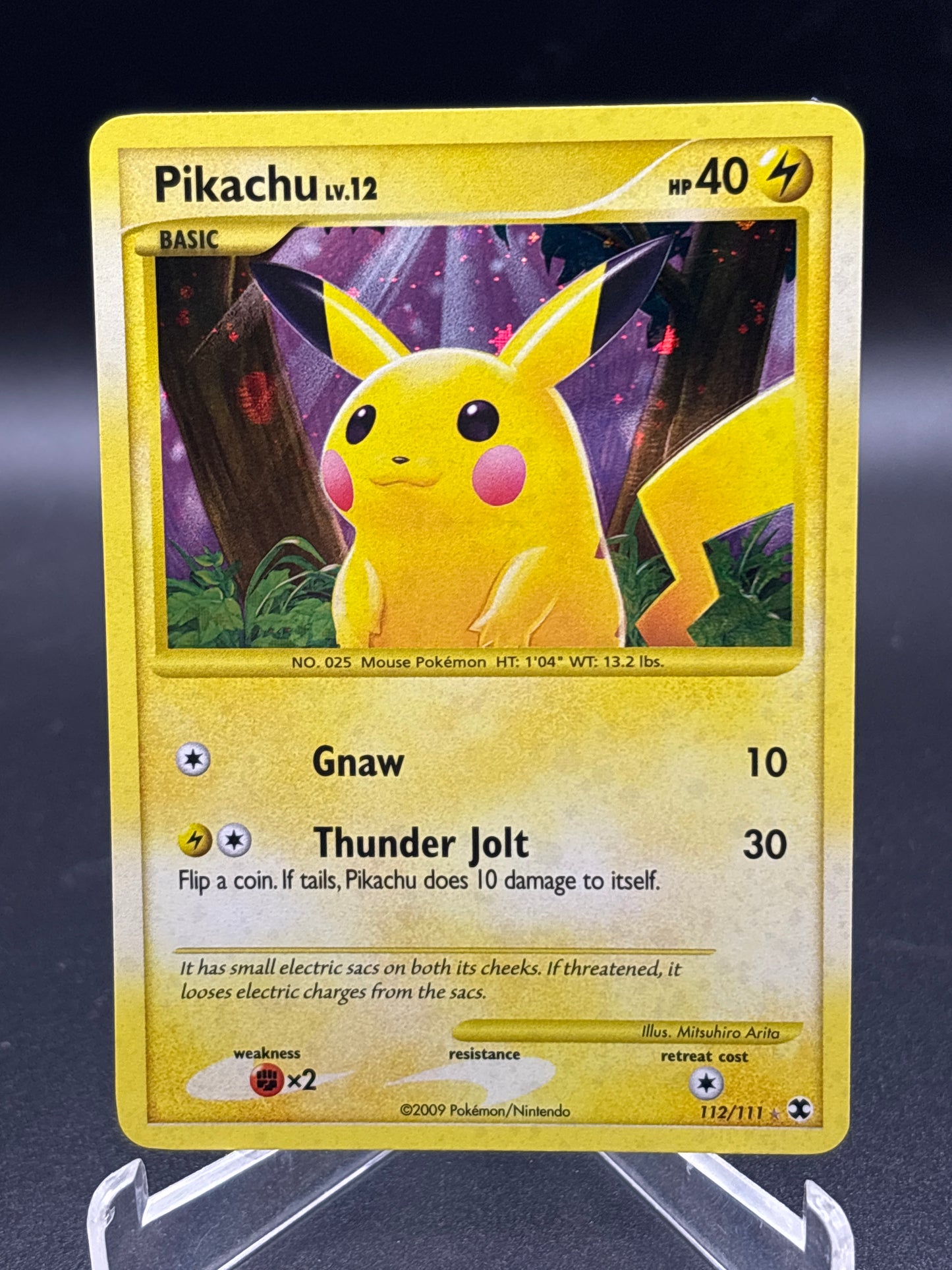 Pokémon TCG: 2009 Pikachu L.V12 112/111 - Rising Rivals