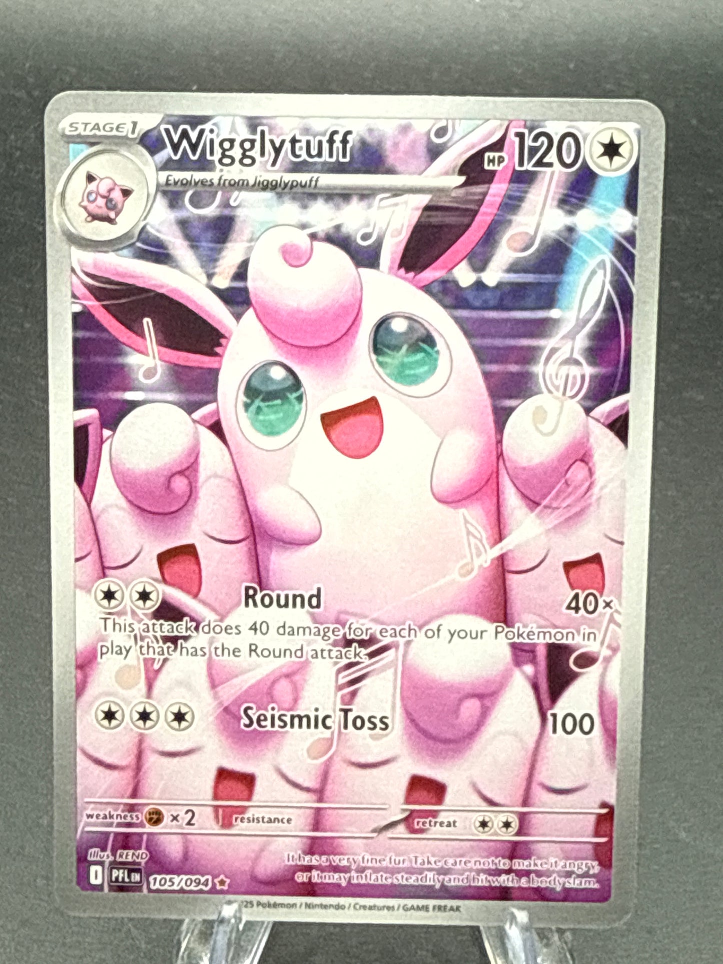 Pokémon TCG: 2025 Wigglytuff - 105/094 - PFL: Phantasmal Flames