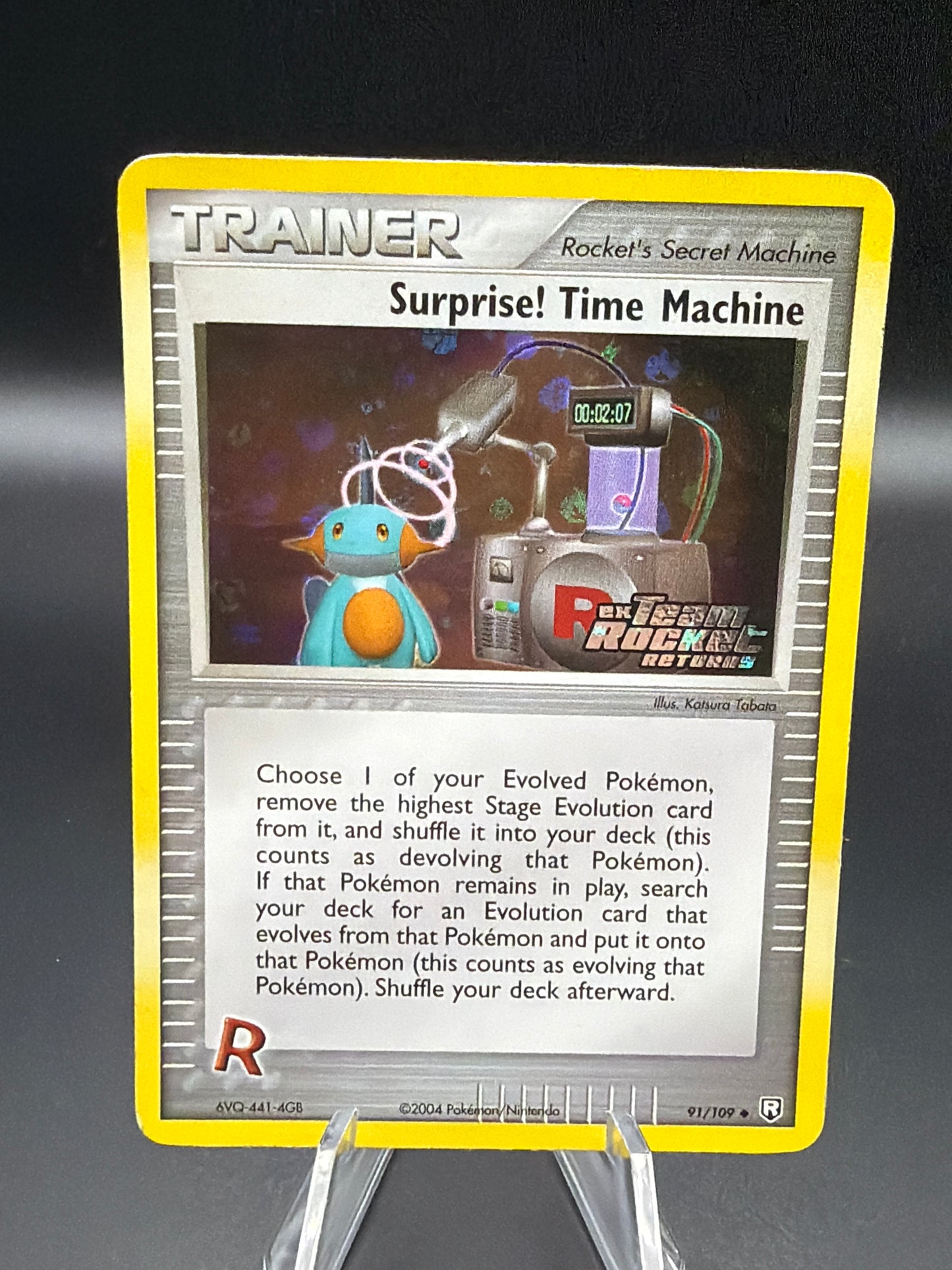 Pokémon TCG: 2004 Surprise! Time Machine -91/109- EX Team Rocket Returns (RR)
