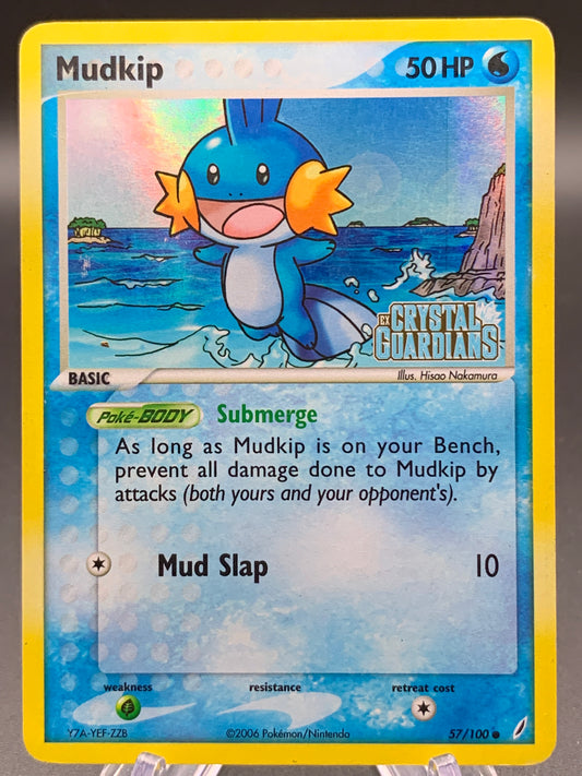 Pokémon TCG: 2006 Mudkip - 57/100 - Crystal Guardians Reverse-Holo