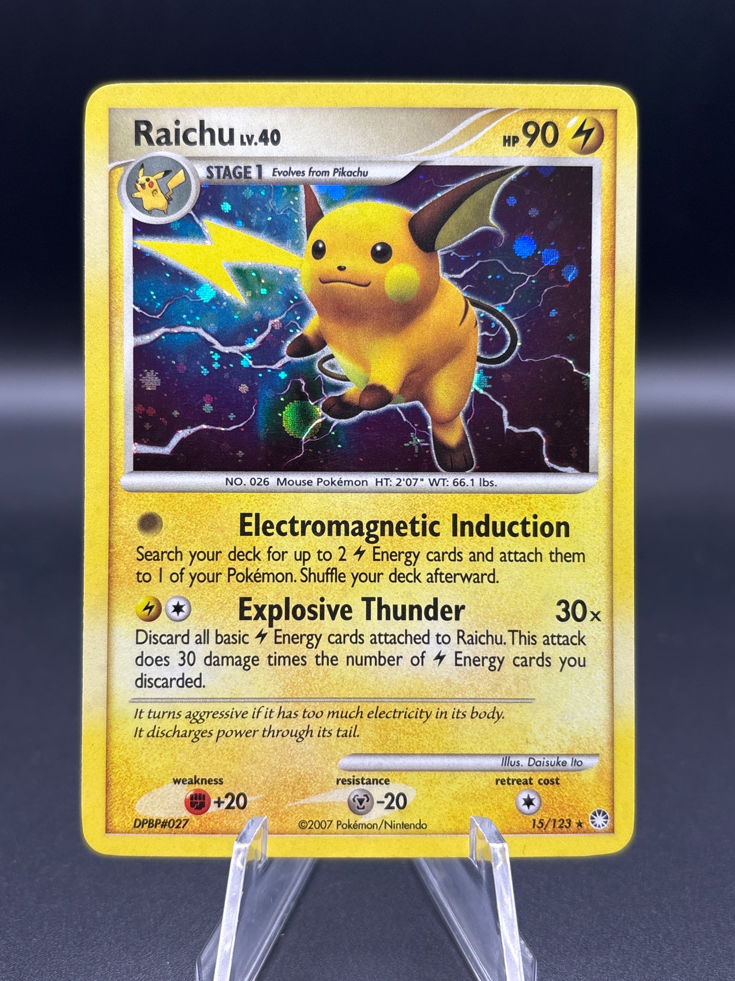 Pokémon TCG: 2007 Raichu 15/123 - Mysterious Treasures