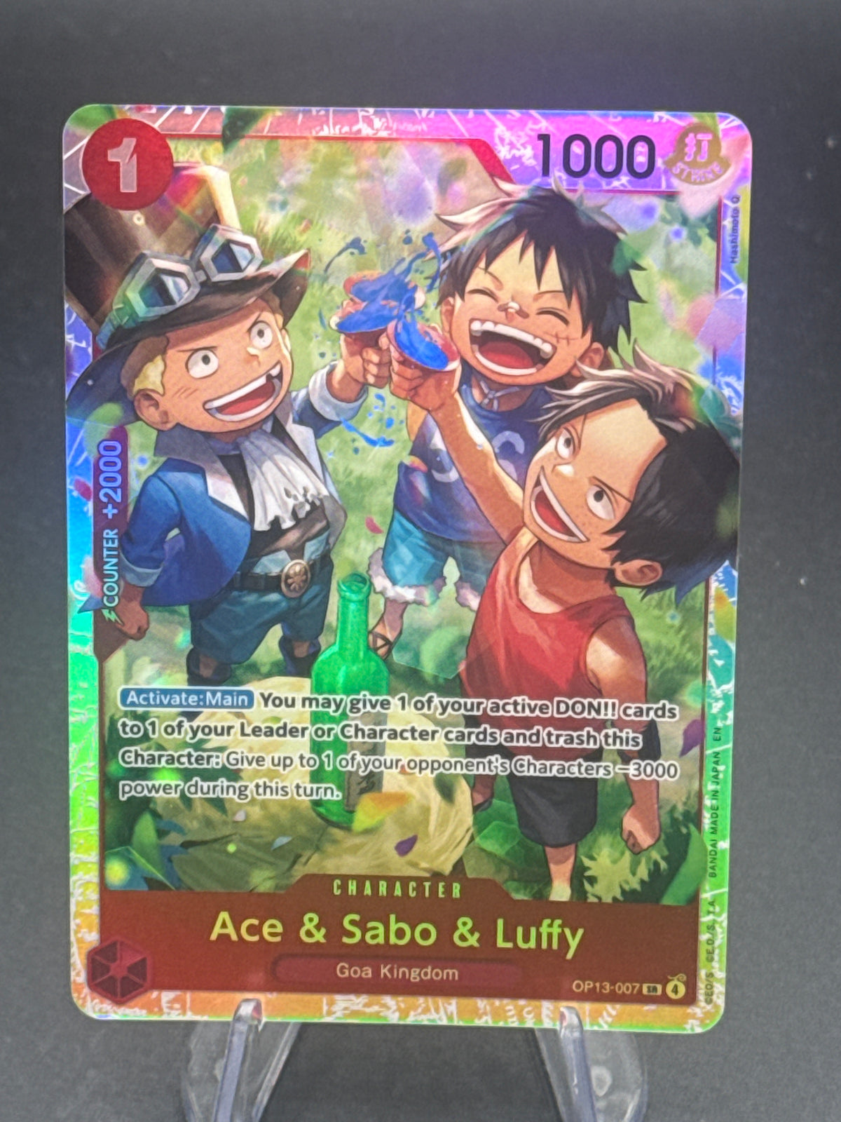 One Piece TCG: Ace & Sabo & Luffy  OP13-007 Carrying on His Will