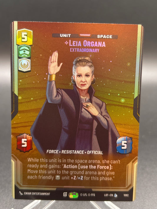 Star Wars TCG: Leia Organa - Extraordinary (Prestige Foil) - Legends of the Force (LOF)