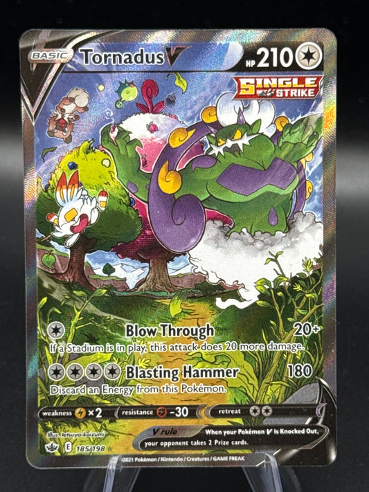 Pokemon TCG: 2021 Tornadus V 185/198 S&S: Chilling Reign