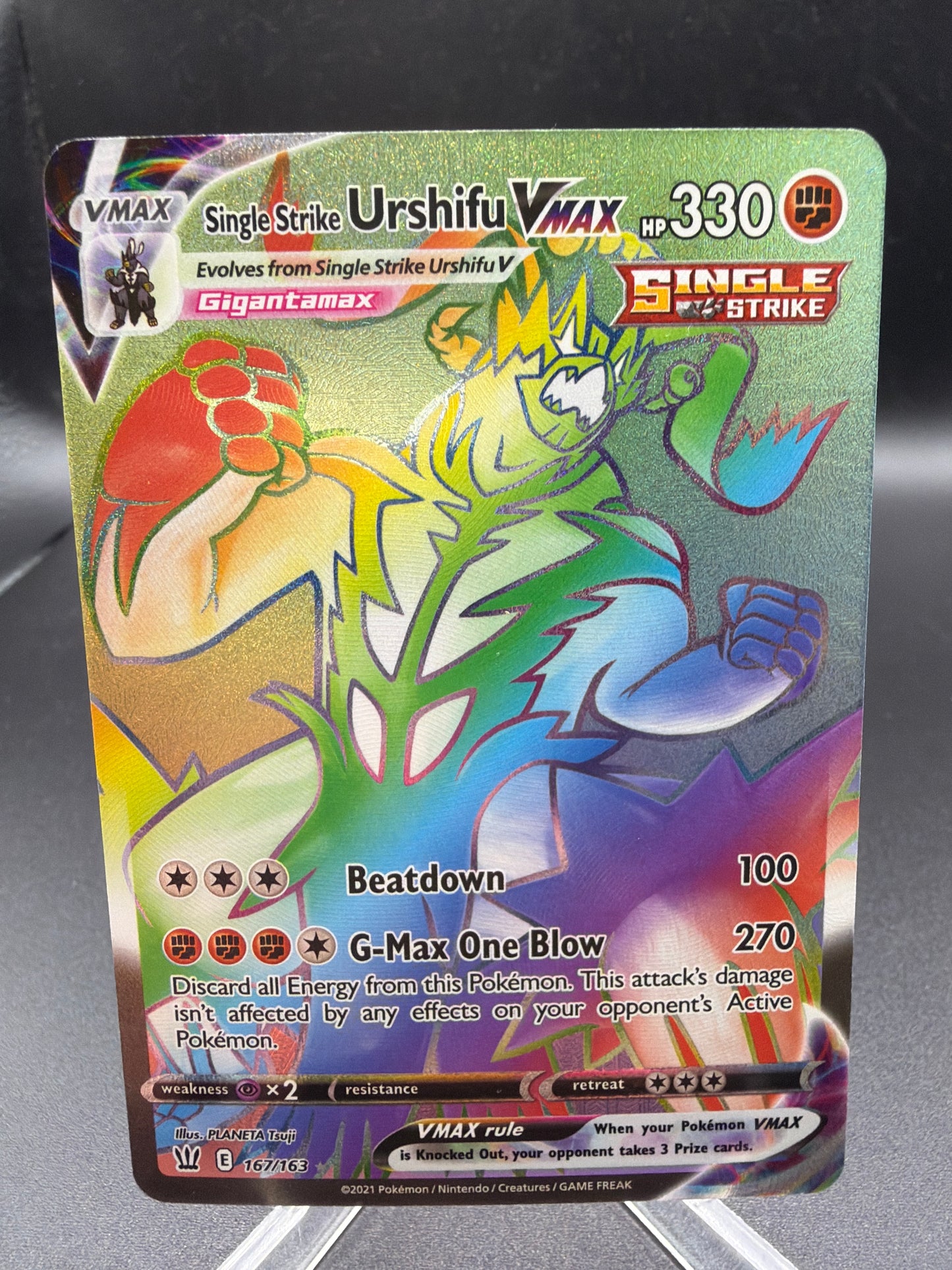 Pokémon TCG: 2021 Single Strike Urshifu Vmax 167/163 SWSH: Battle Styles