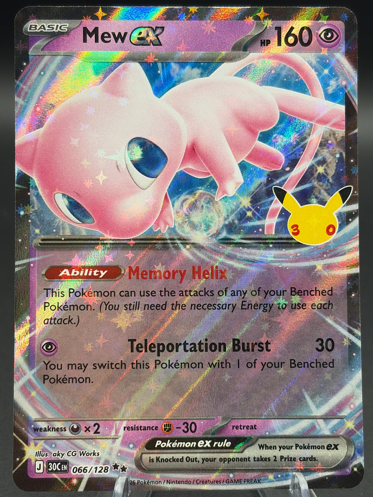 Pokémon TCG: 2026 Mew ex - 066/128 - ME: 30th Celebration