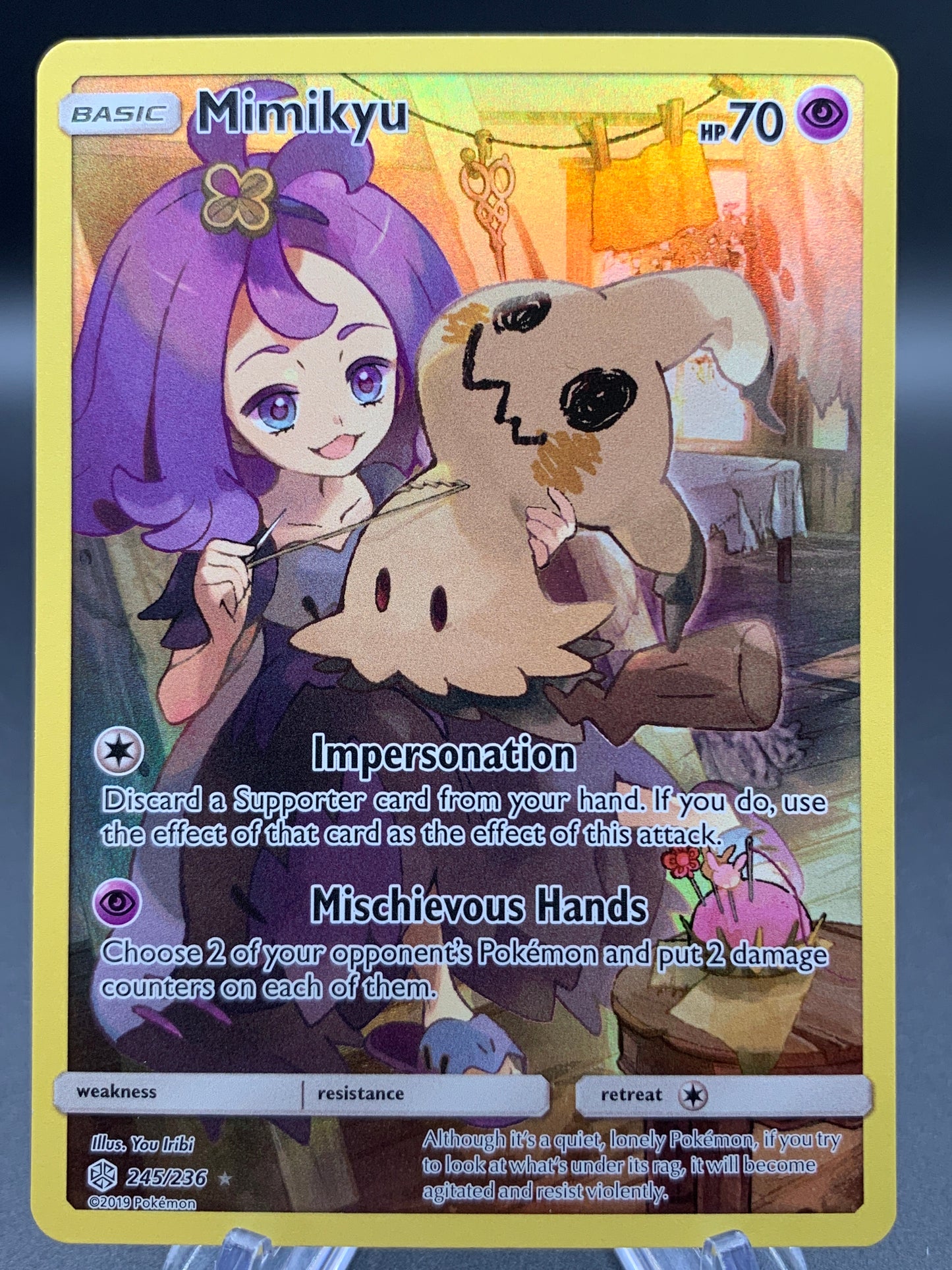 Pokémon TCG: 2019 Mimikyu - 245/236 - SM: Cosmic Eclipse