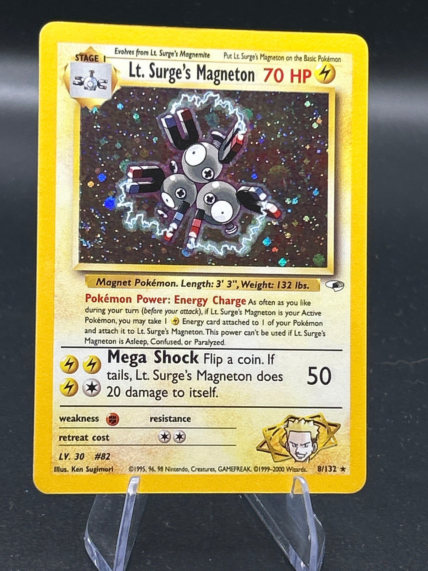 Pokémon TCG: 2000 Lt. Surge's Magneton 8/132 Gym Heroes