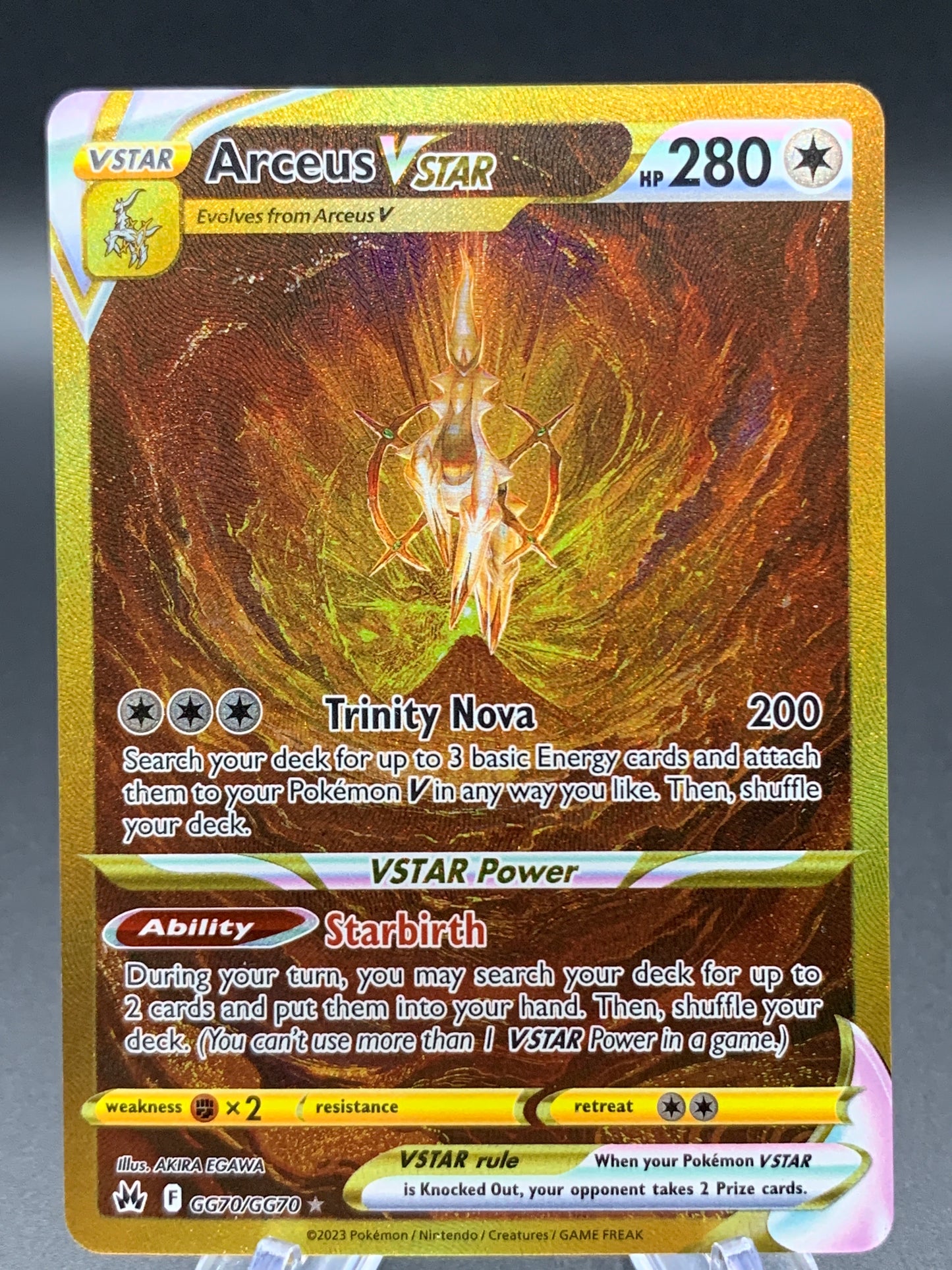 Pokémon TCG: 2023 Arceus VSTAR - GG70/GG70 - SWSH: Crown Zenith Galarian Gallery