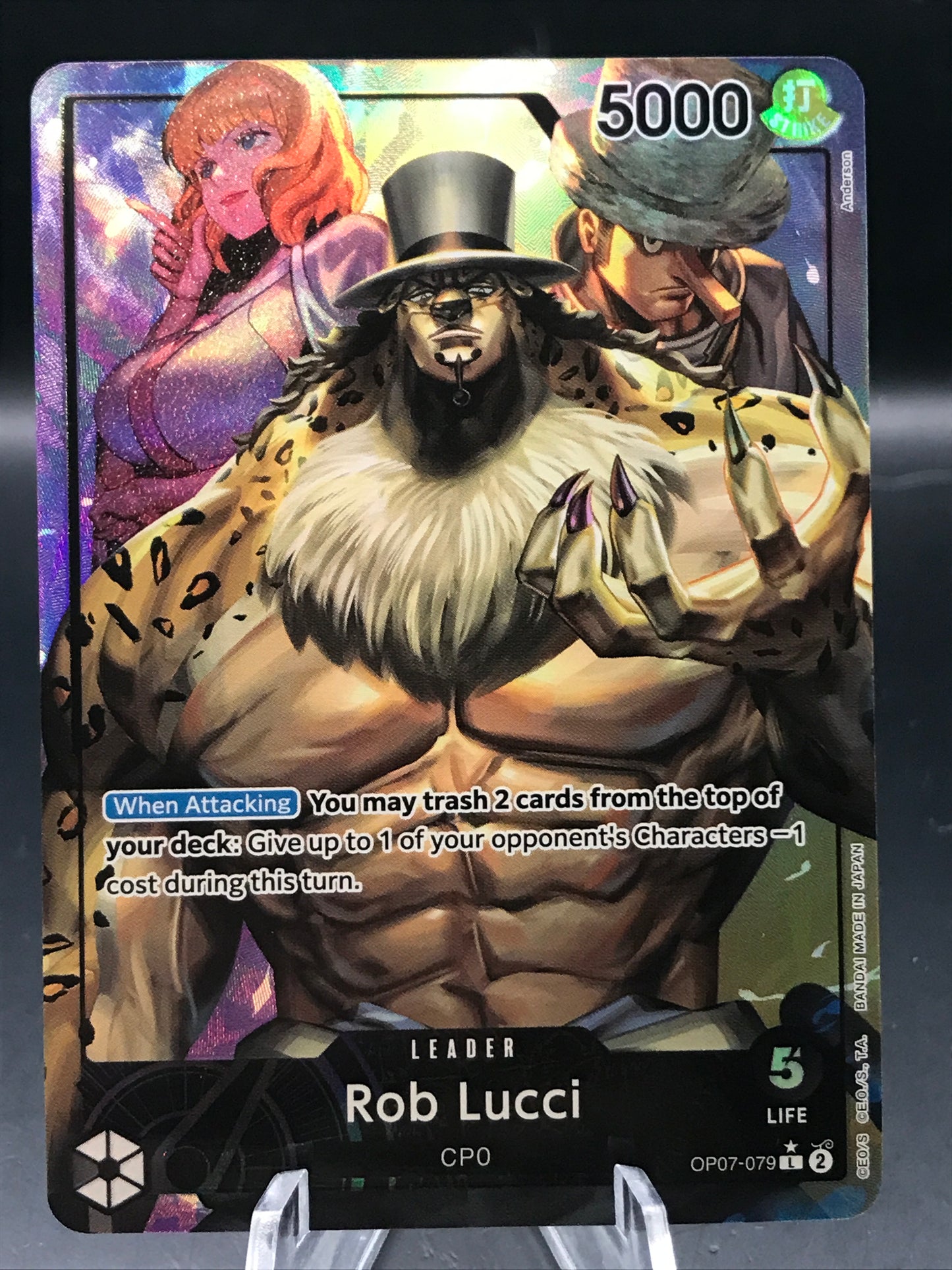 One Piece TCG: Rob Lucci (Parallel) OP07-079 L 500 Years in the Future