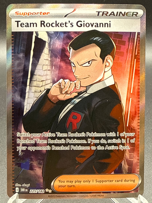 Pokémon TCG: 2025 Team Rocket's Giovanni 225/182 SV: Destined Rivals