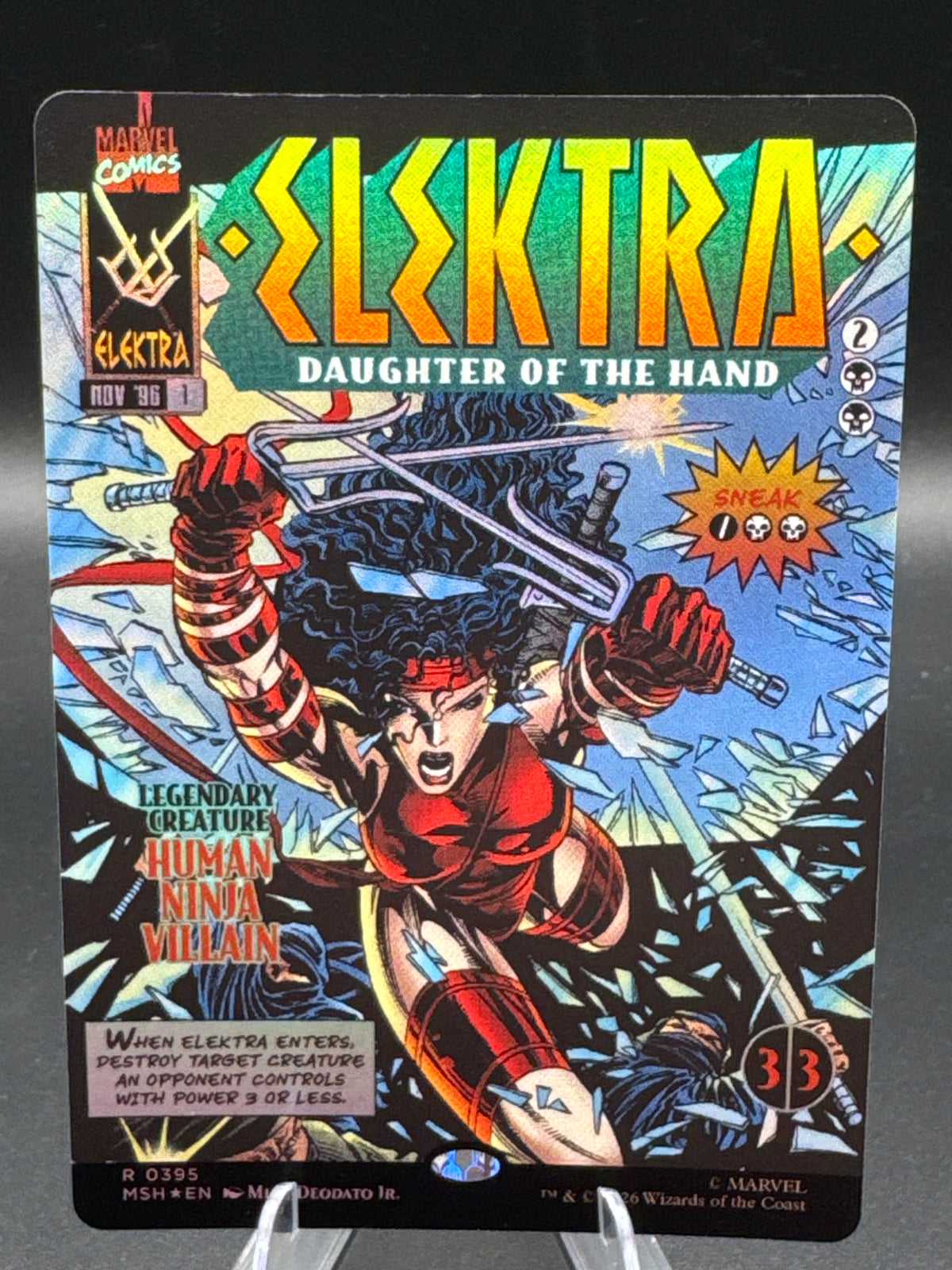 MTG TCG: 2026 Elektra, Daughter of the Hand (Borderless) - 0395 - Marvel Super Heroes (MSH)