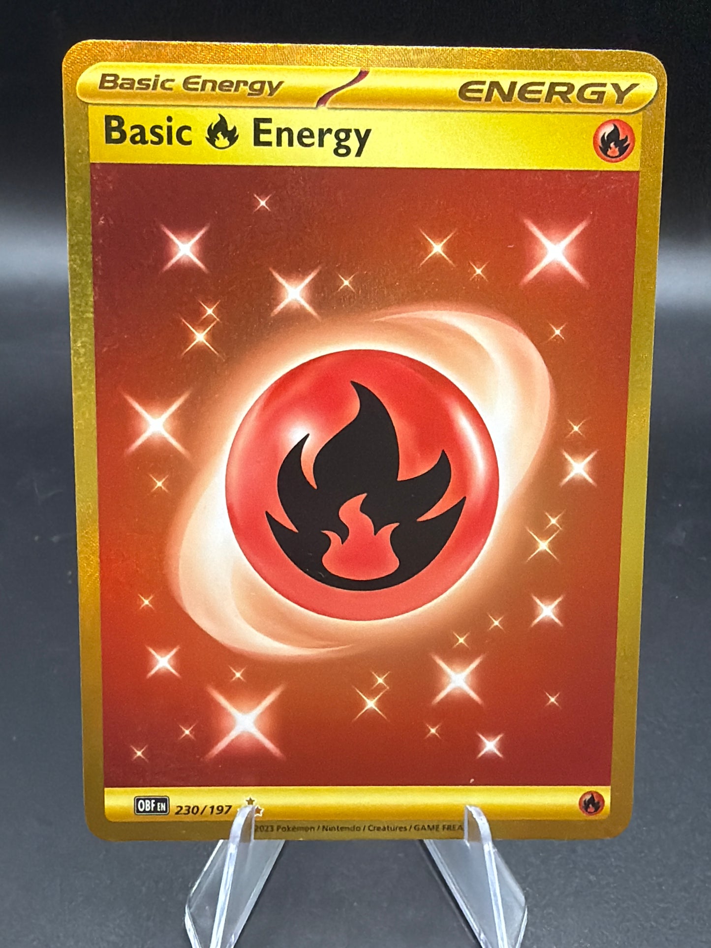 Pokémon TCG: 2023 Basic Fire Energy 230/197 SV: Obsidian Flames