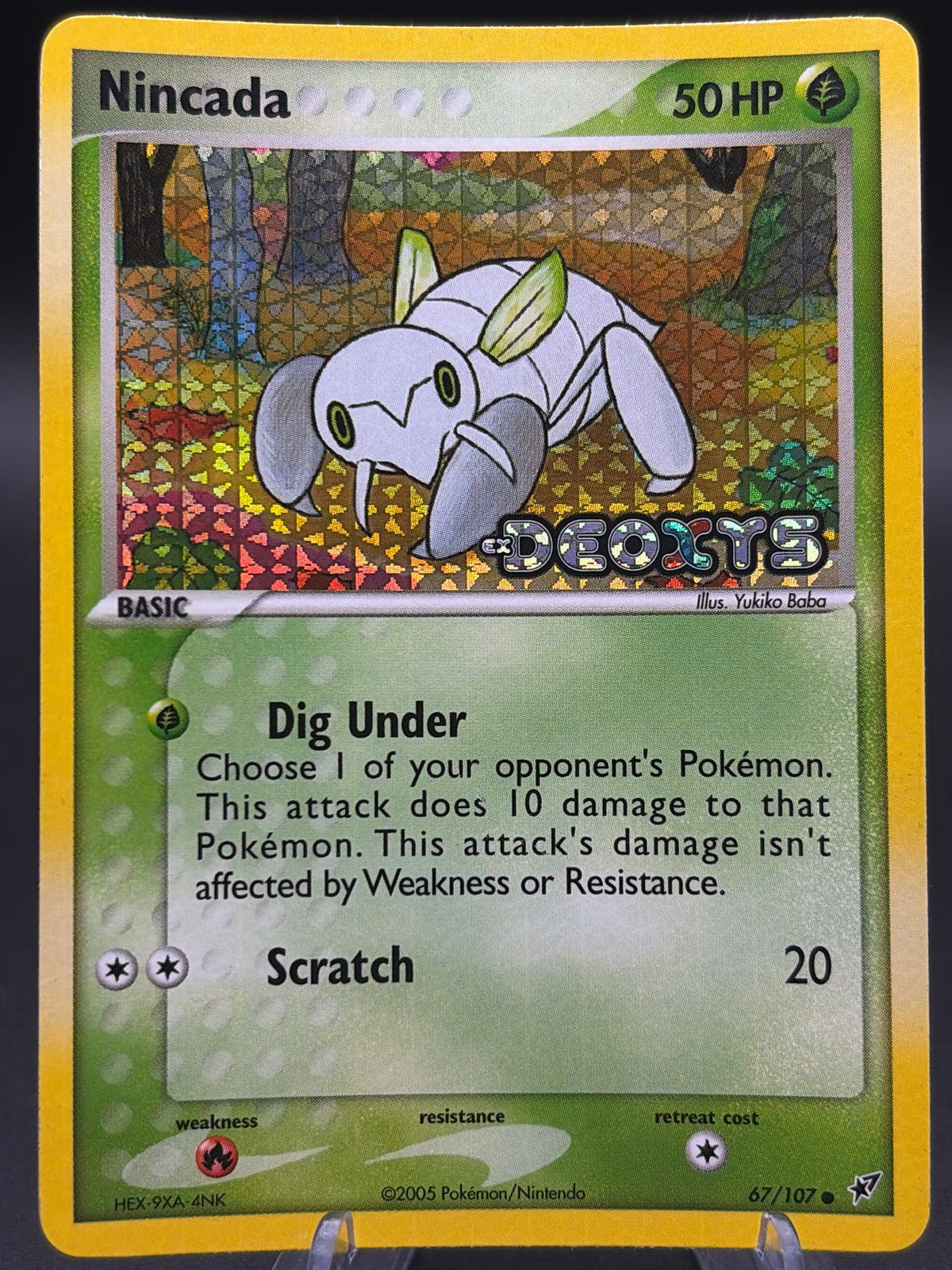 Pokémon TCG: 2005 Nincada - EX Deoxys (DX) (Stamped)