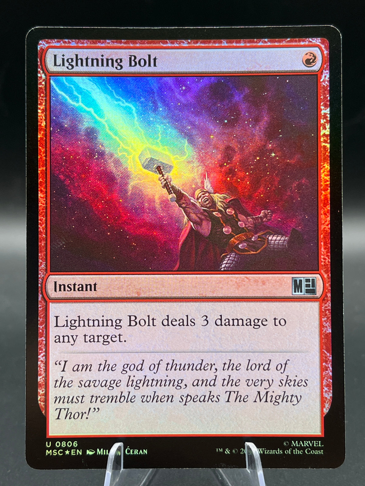MTG TCG: 2026 Lightning Bolt - 0806 - Commander: Marvel Super Heroes (MSC)
