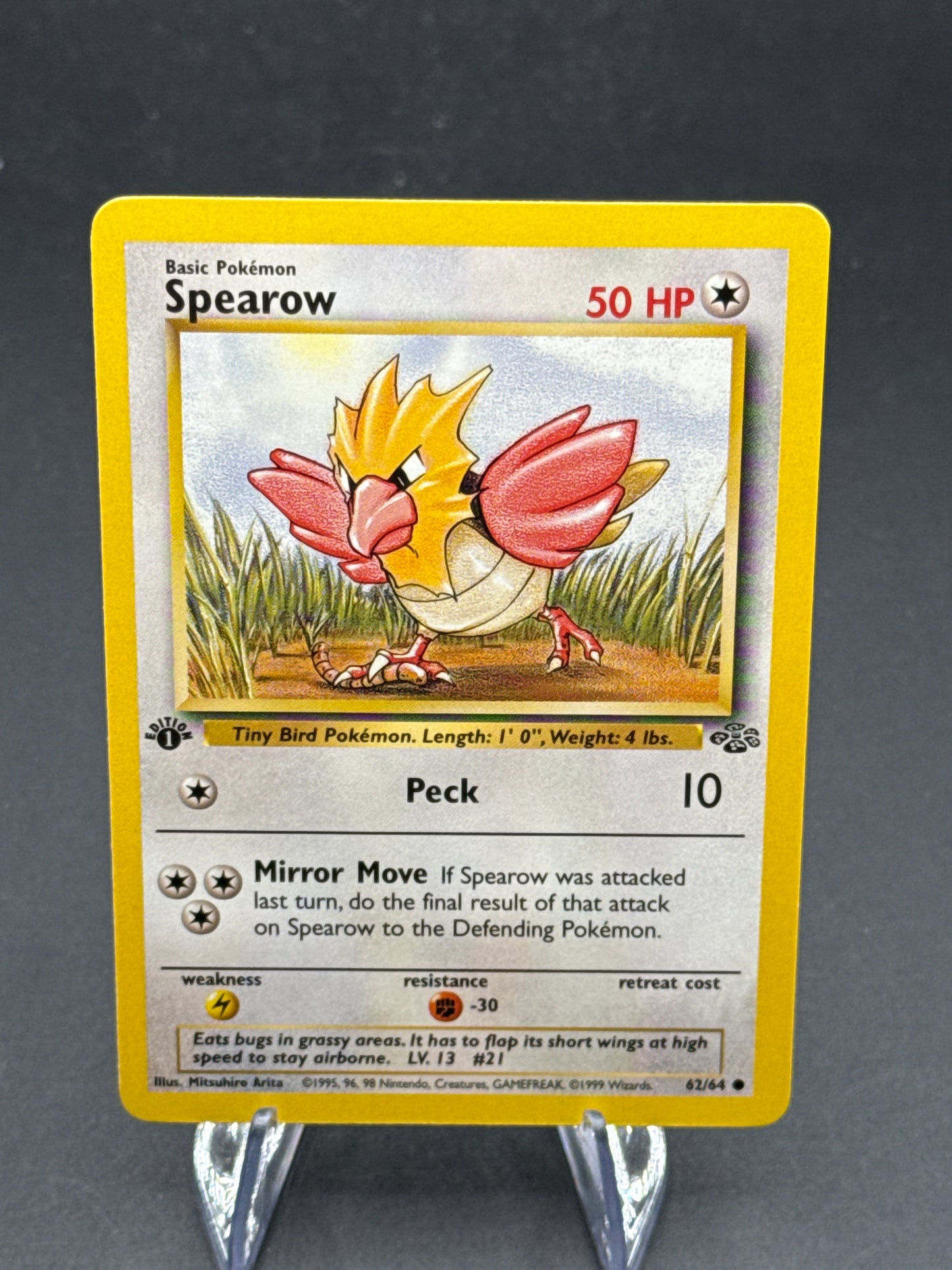 Pokémon TCG: 1999 - Spearow 62/64 - Jungle - 1st edition
