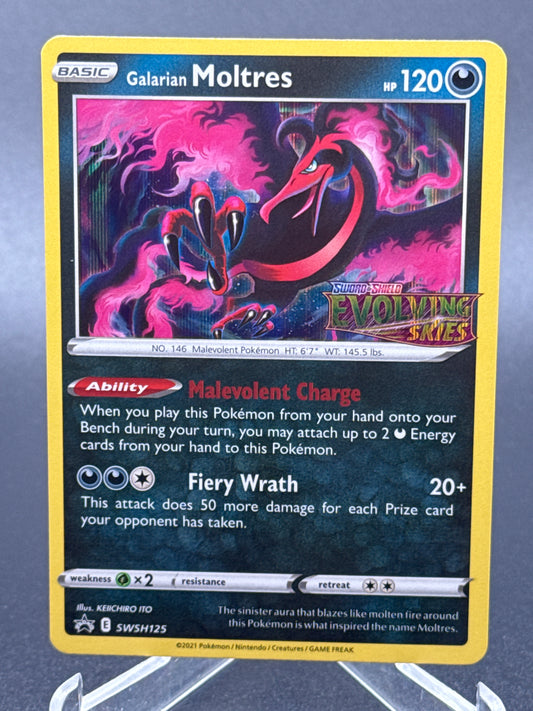 Pokémon TCG: 2021 Galarian Moltres SWSH125 SWSH: Evolving Skies Prerelease Promo