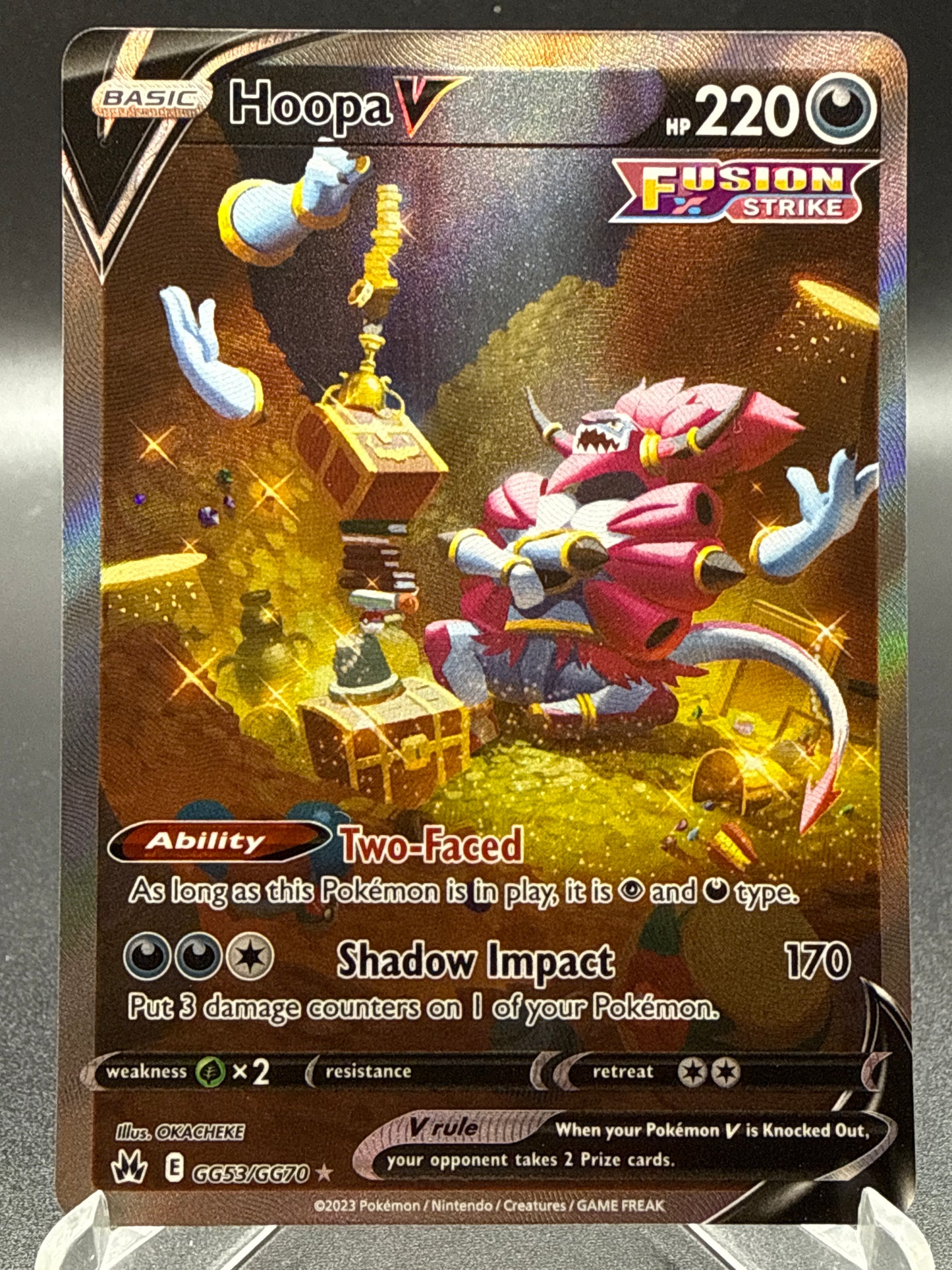 Pokémon TCG: 2023 Hoopa V GG53/GG70 SWSH: Crown Zenith Galarian Gallery