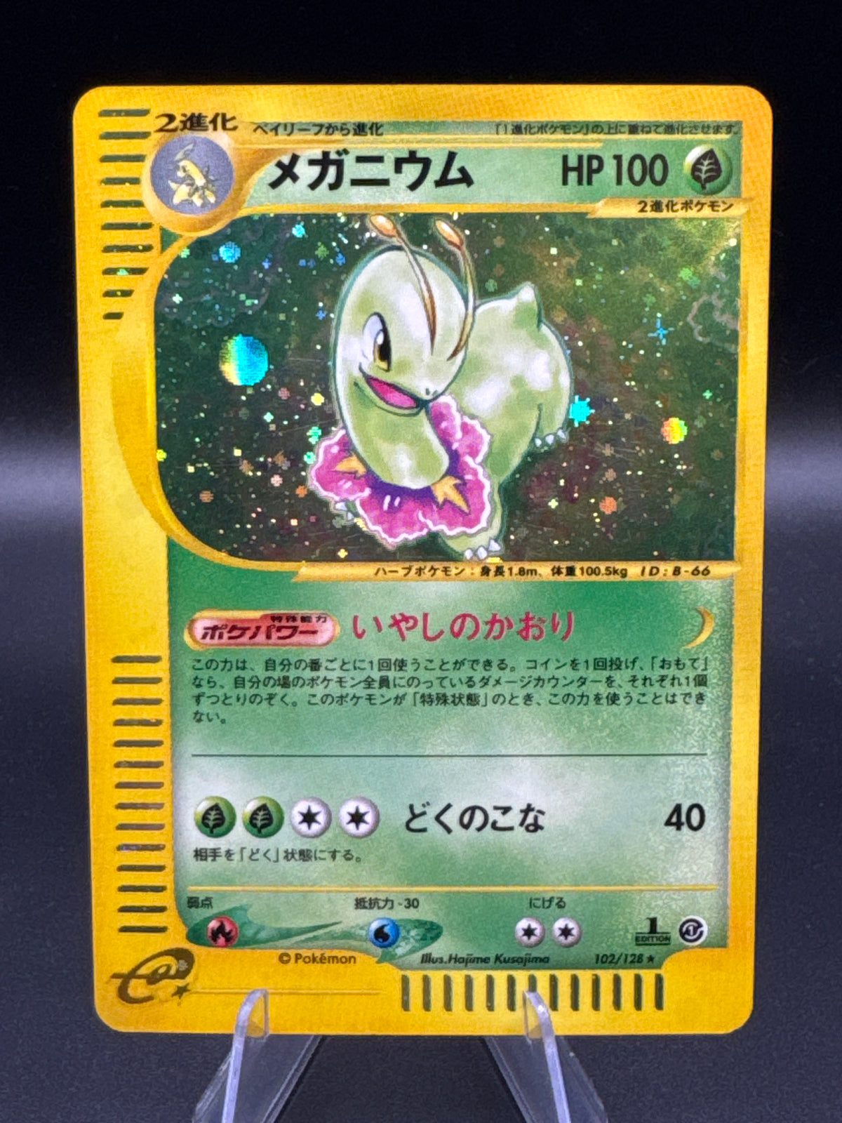 Pokémon TCG: Japanese Meganium 1st Edition - 102/128 - Expedition Expansion Pack